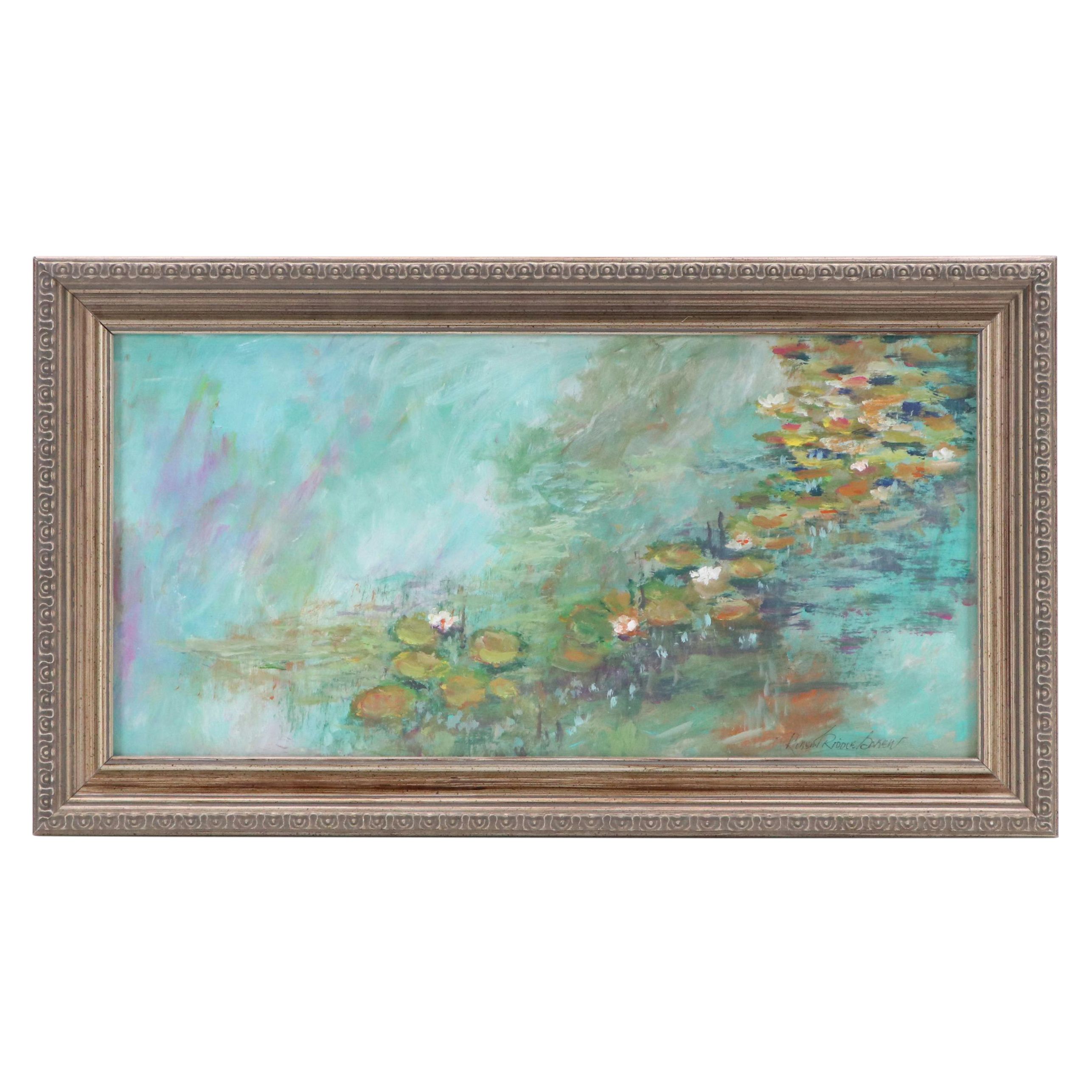 Robert Riddle-Baker Landscape Acrylic Painting "New Morning," 2025