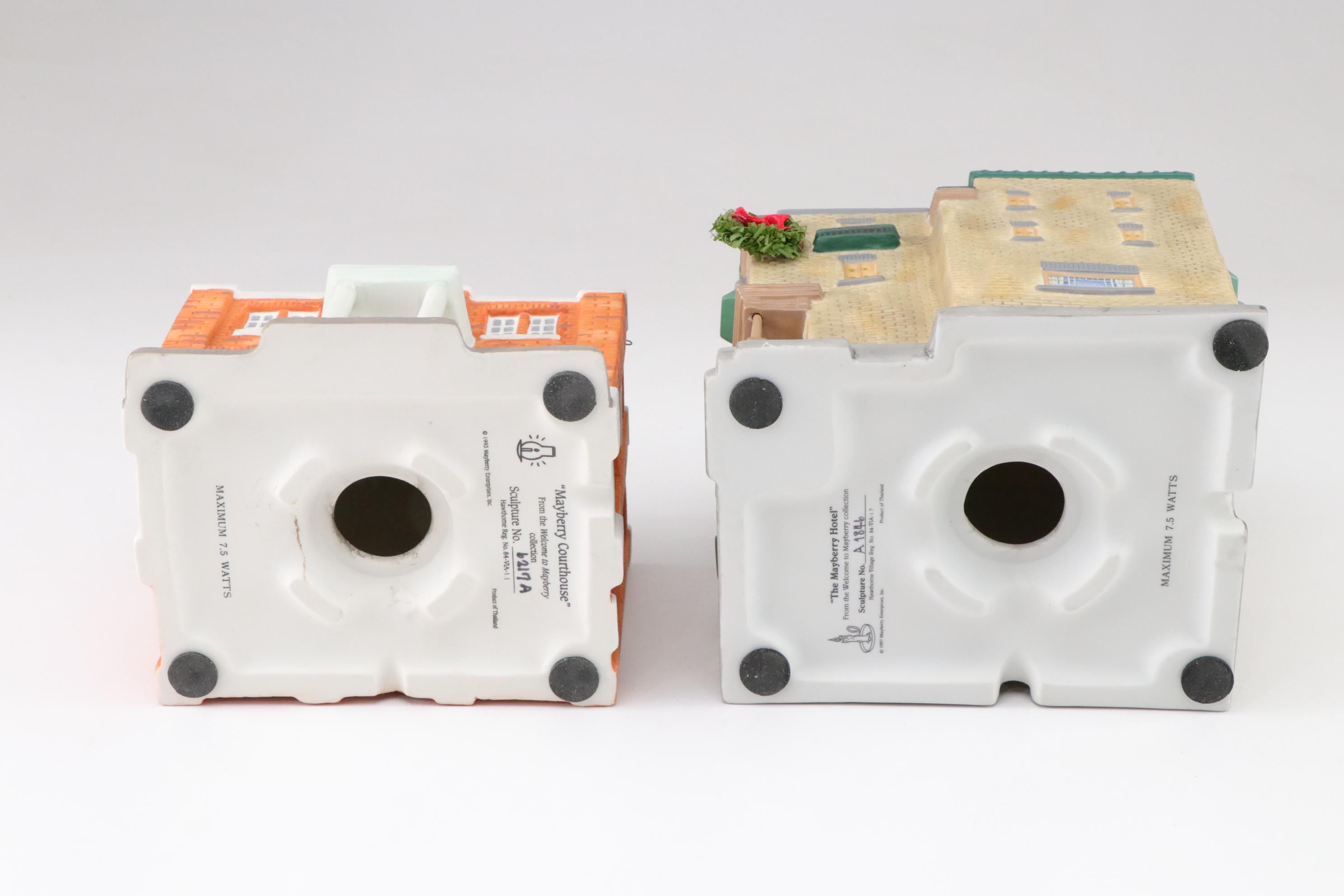 Welcome to Mayberry "Floyd's Barbershop" & Other Holiday Village Decor