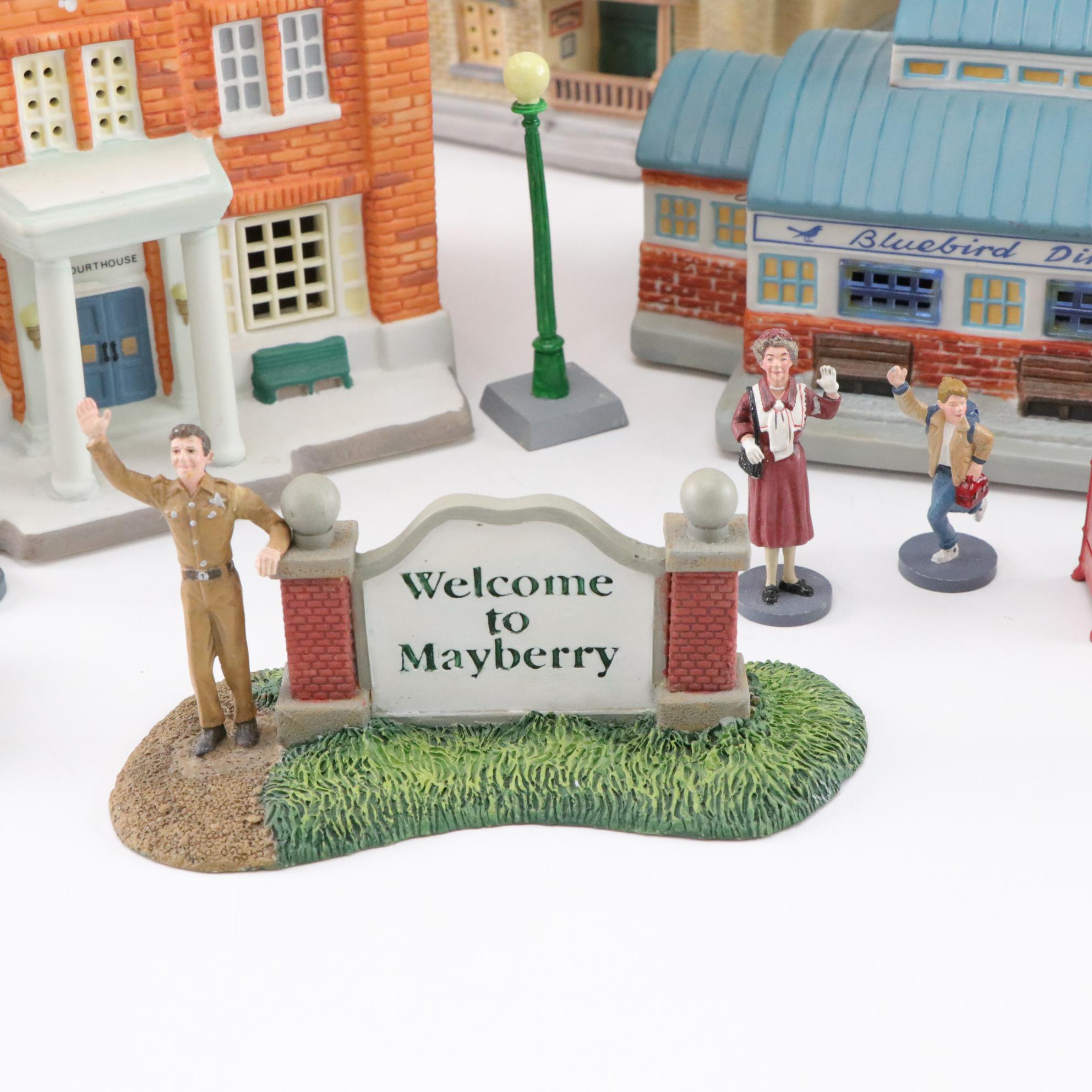 Welcome to Mayberry "Floyd's Barbershop" & Other Holiday Village Decor