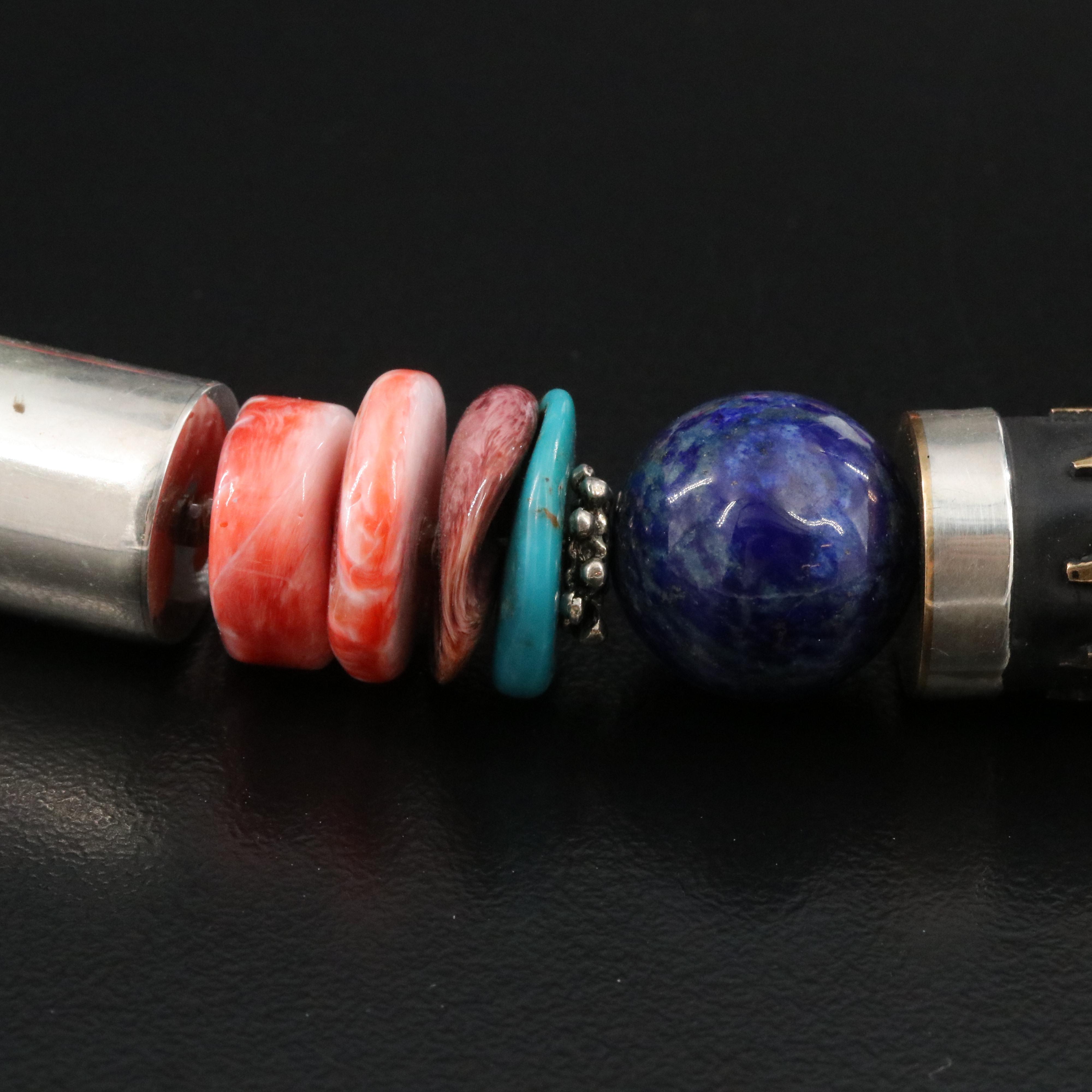 Tommy and Rosita Singer Navajo Diné Sterling Gemstone Necklace