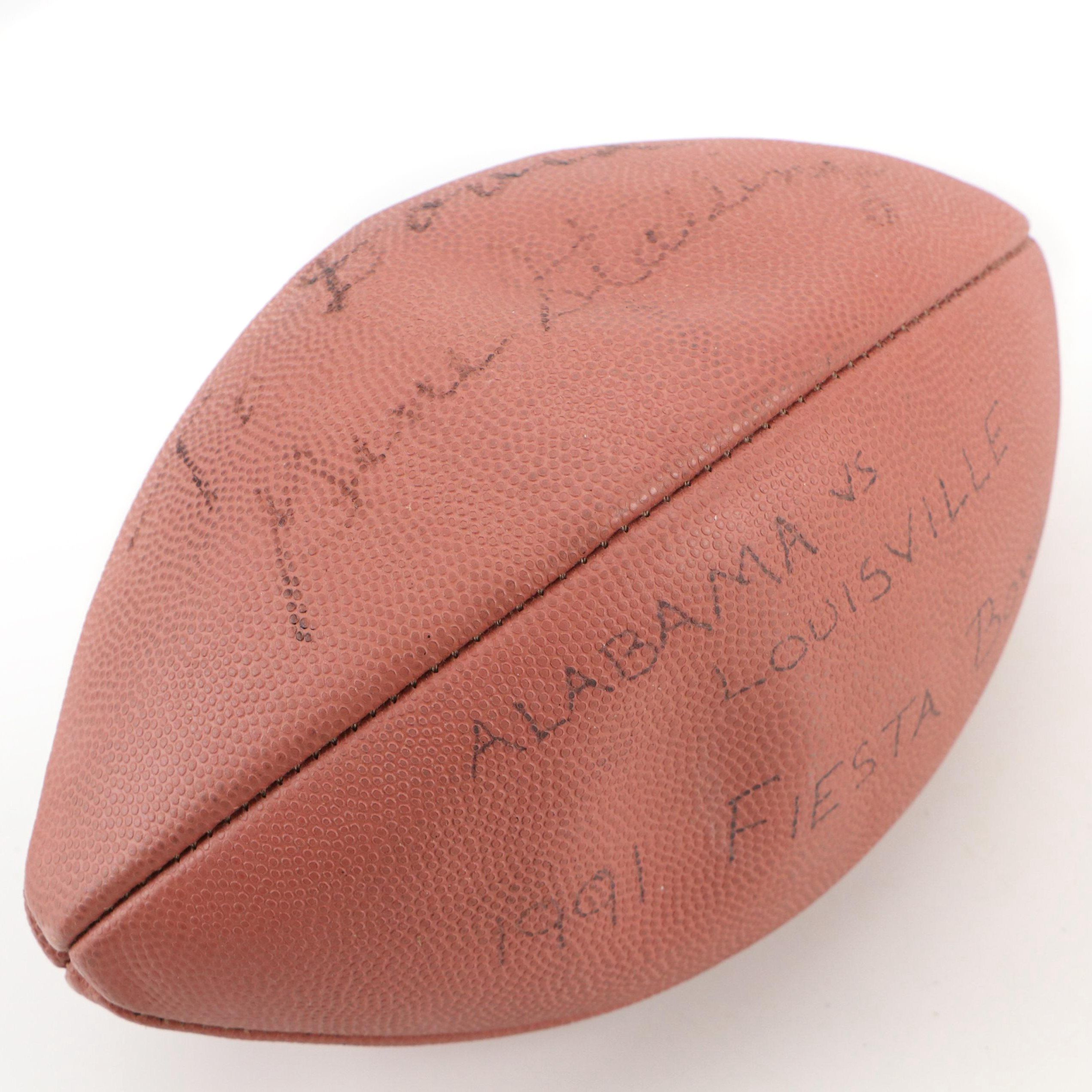 Gene Stallings Signed Spalding J2-V Football