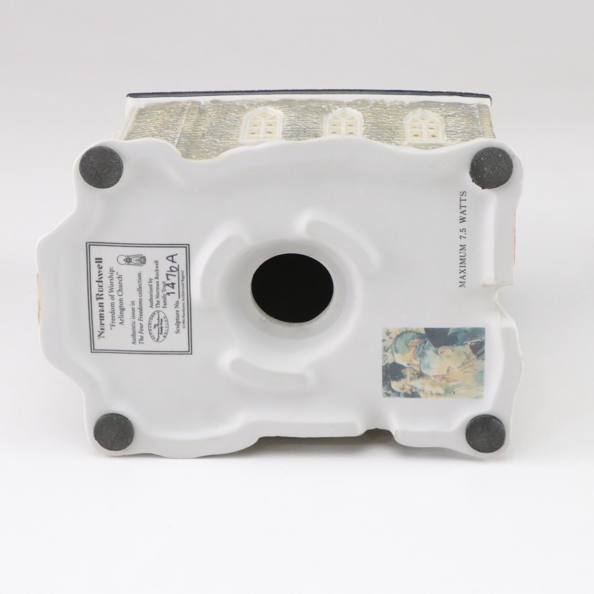 Hawthorne Village Illuminated "Norman Rockwell" Christmas Village