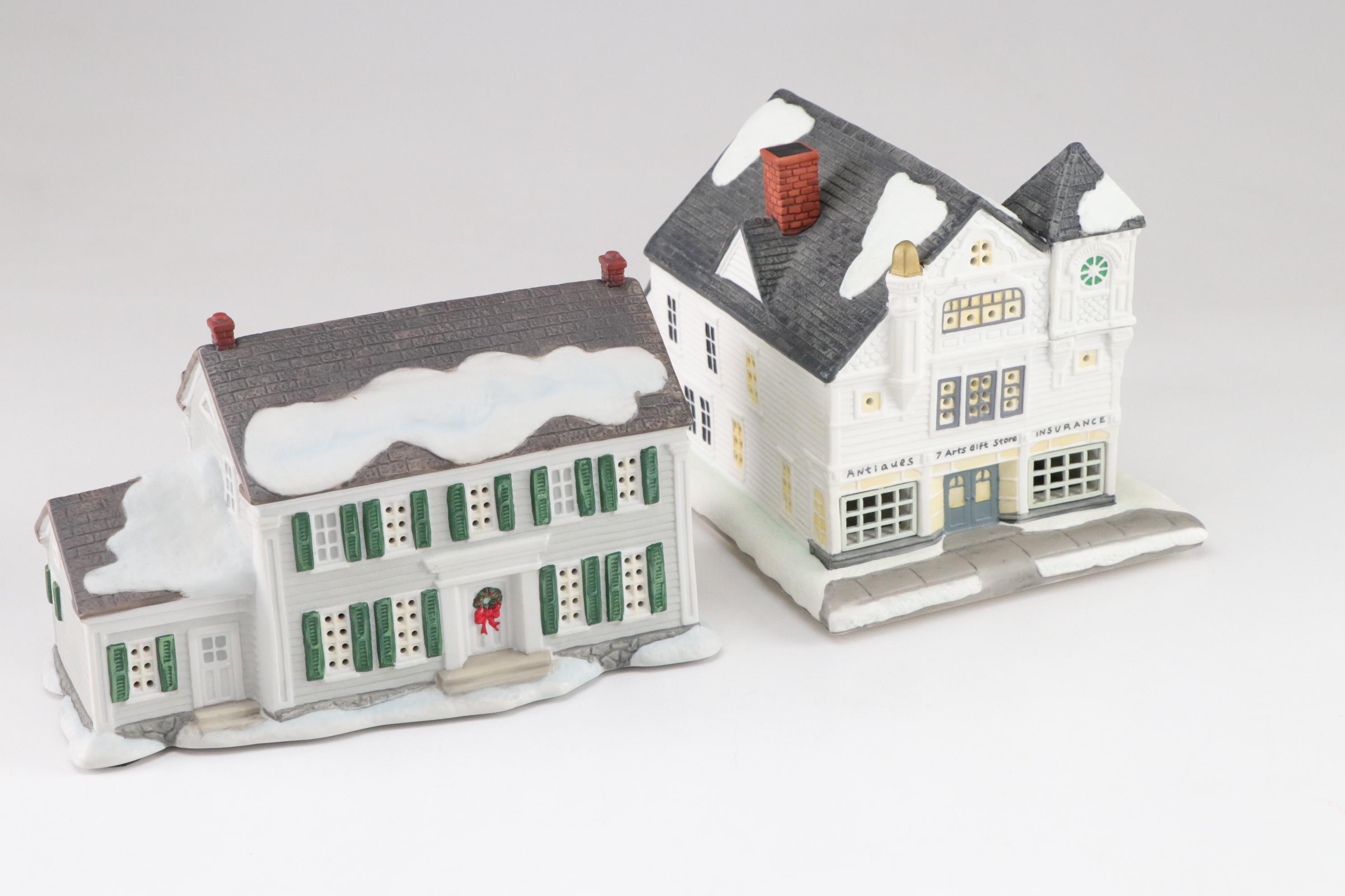 Hawthorne Village Illuminated "Norman Rockwell" Christmas Village