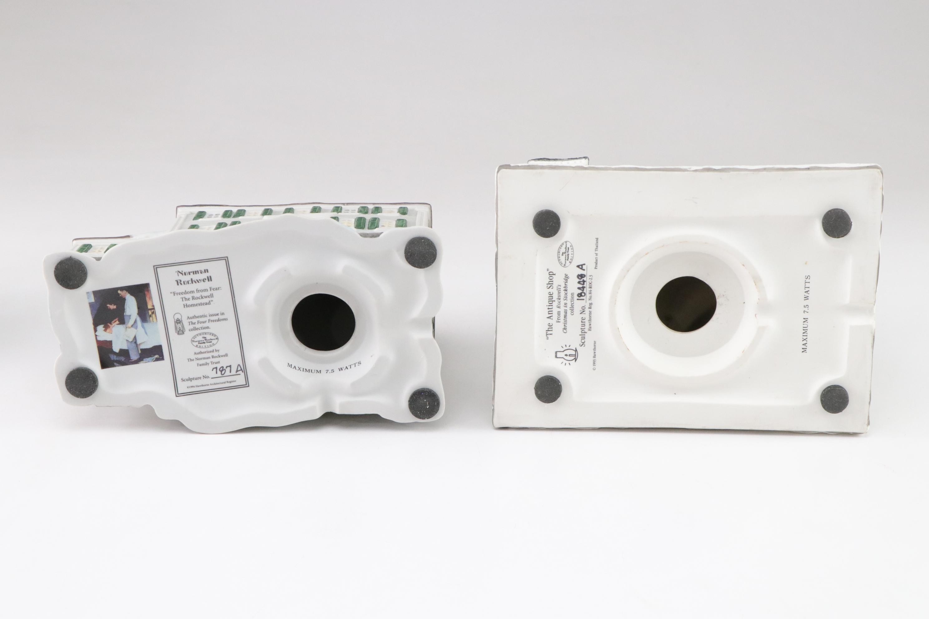 Hawthorne Village Illuminated "Norman Rockwell" Christmas Village