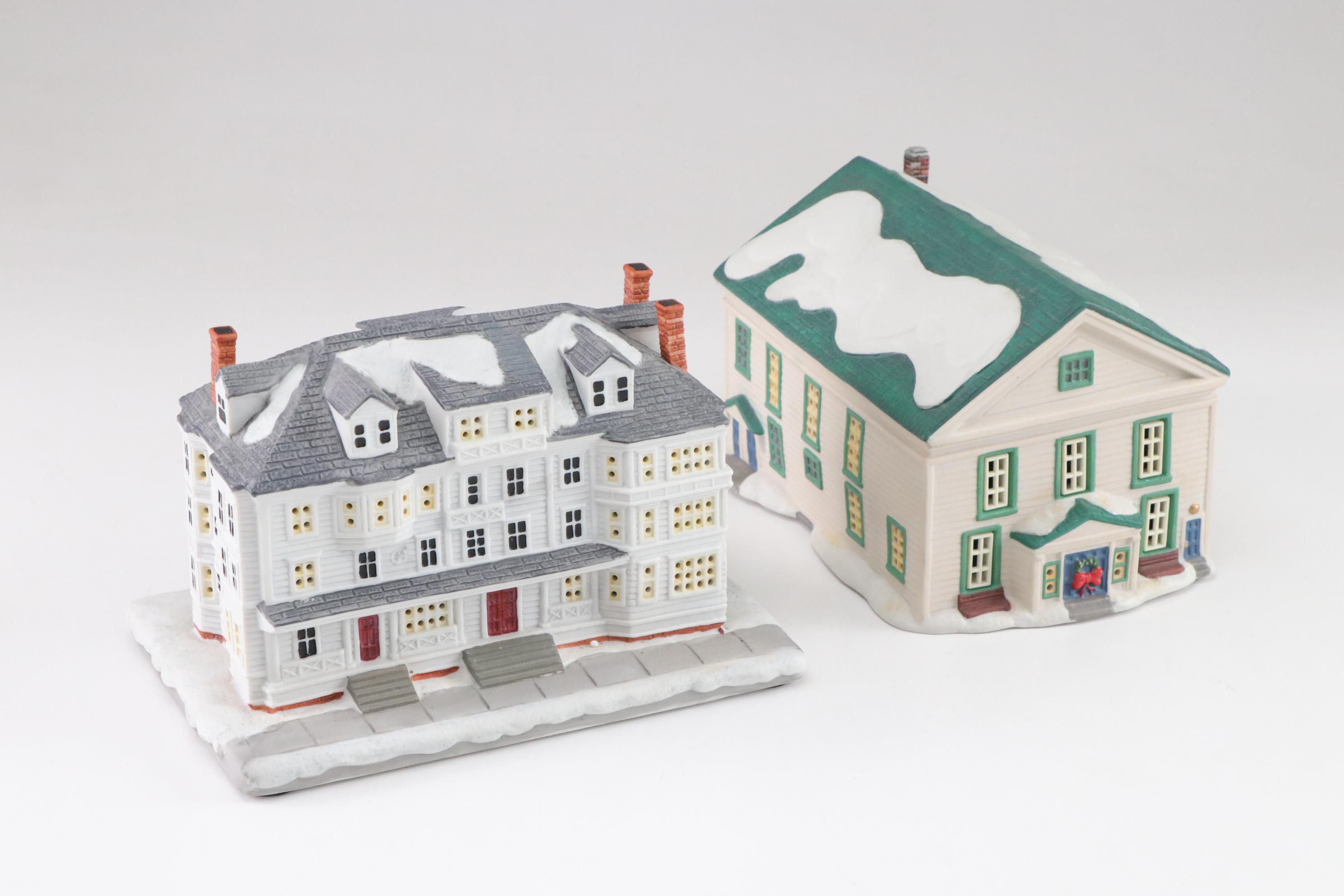 Hawthorne Village Illuminated "Norman Rockwell" Christmas Village