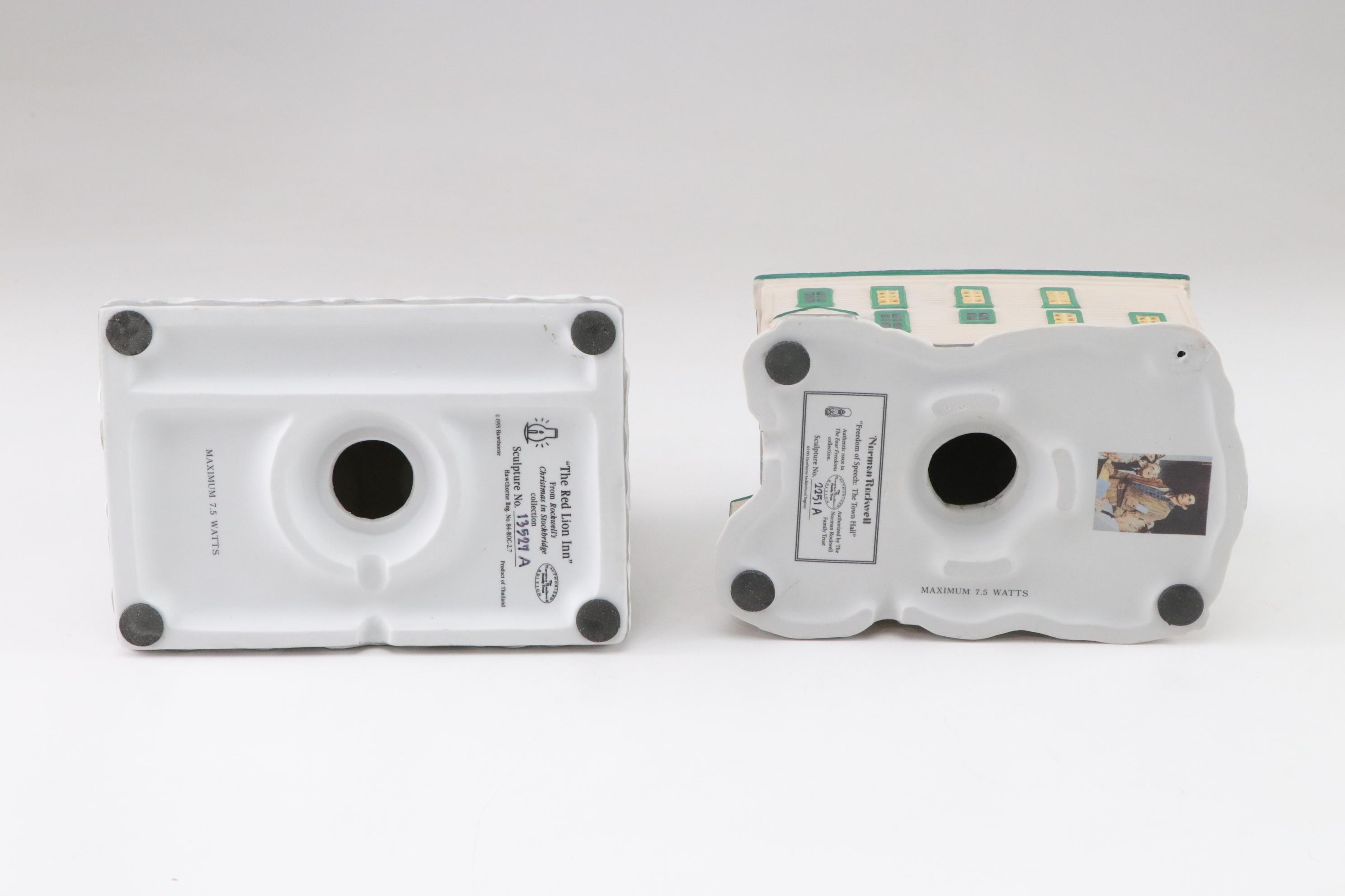 Hawthorne Village Illuminated "Norman Rockwell" Christmas Village