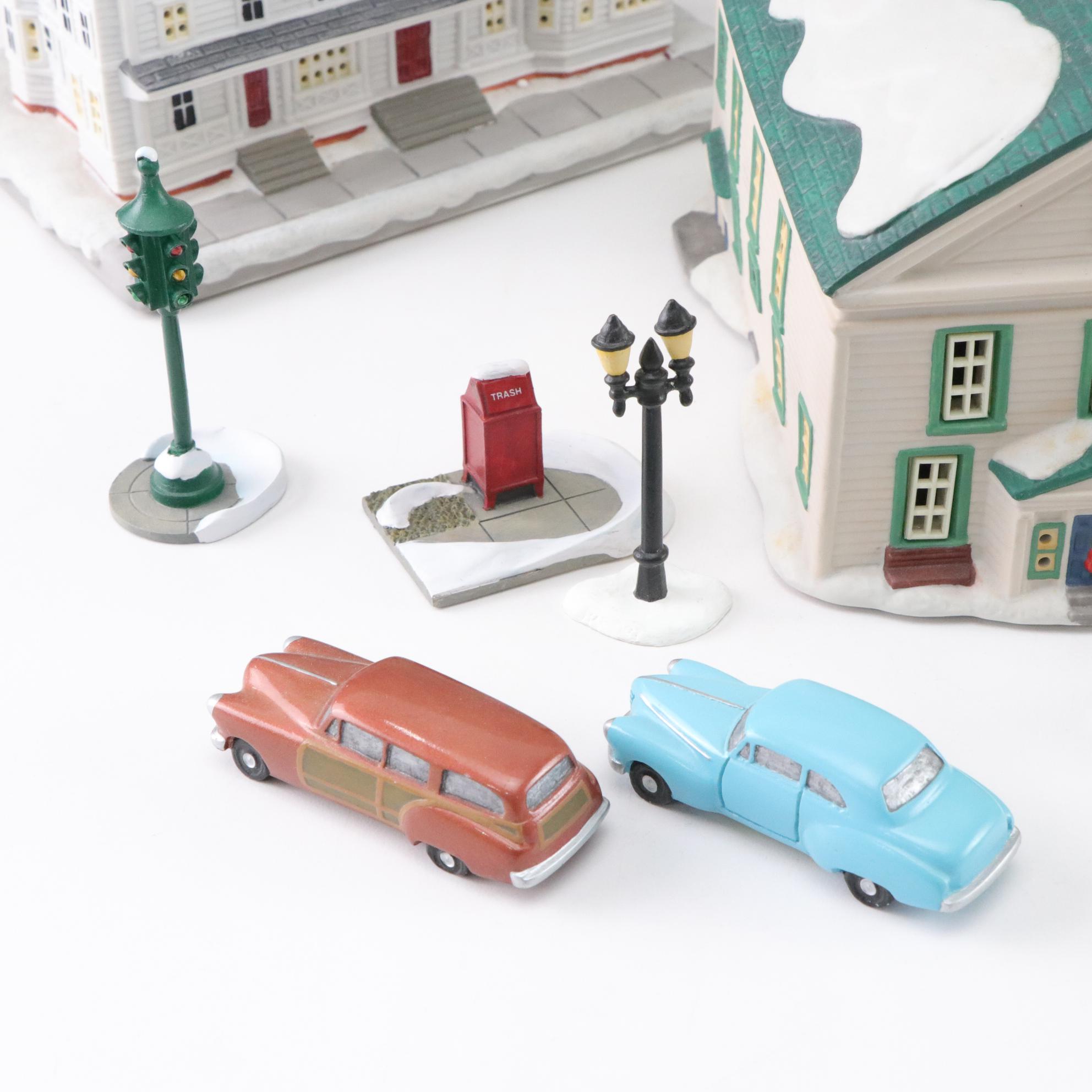 Hawthorne Village Illuminated "Norman Rockwell" Christmas Village