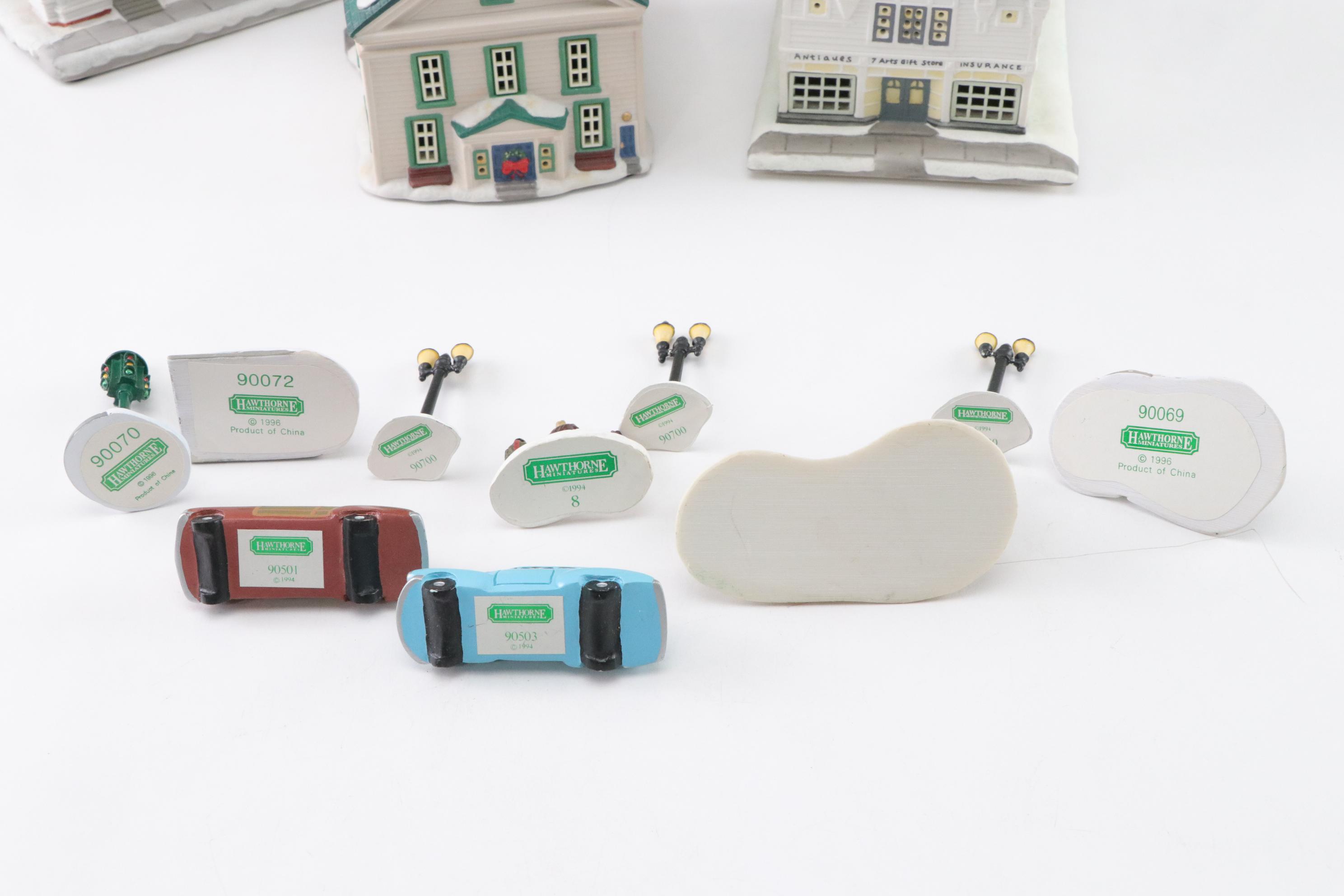 Hawthorne Village Illuminated "Norman Rockwell" Christmas Village