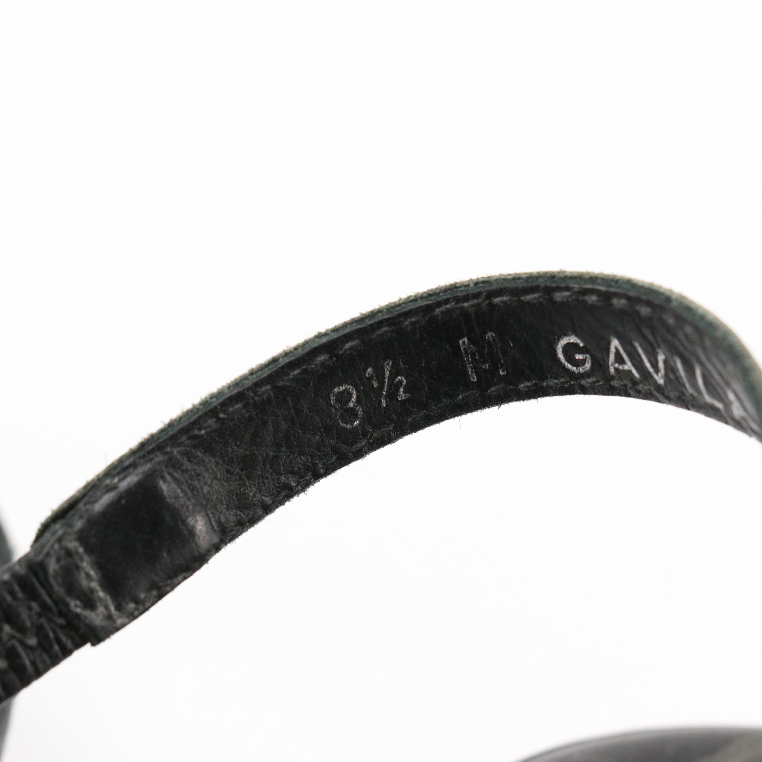 Donald J Pliner Woven Metallic and Strappy Black Leather Sandals