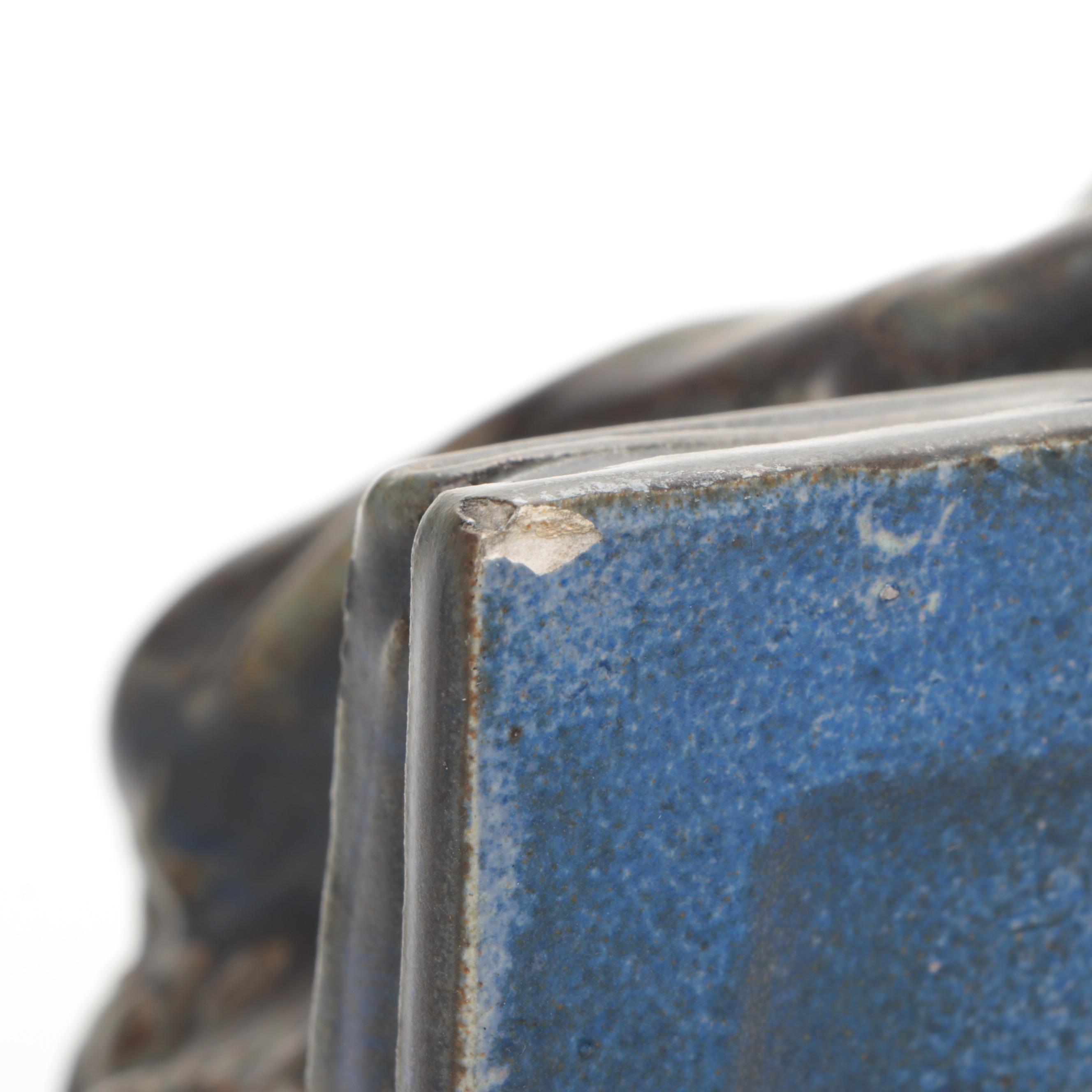 Rookwood Pottery Ceramic Enraptured Reader Bookends, 1916