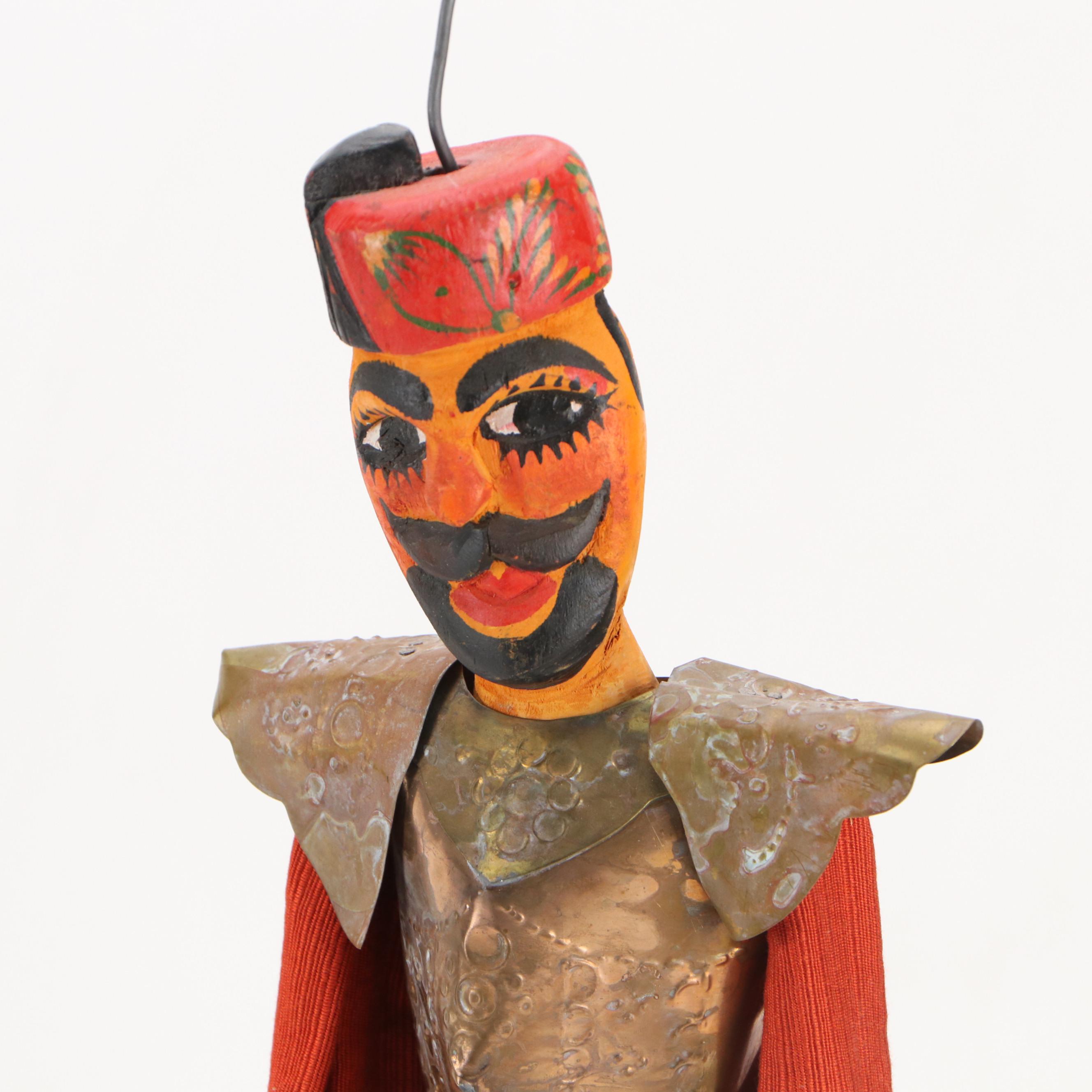 Tunisian Style Handcrafted Soma Janissary Marionette Puppet