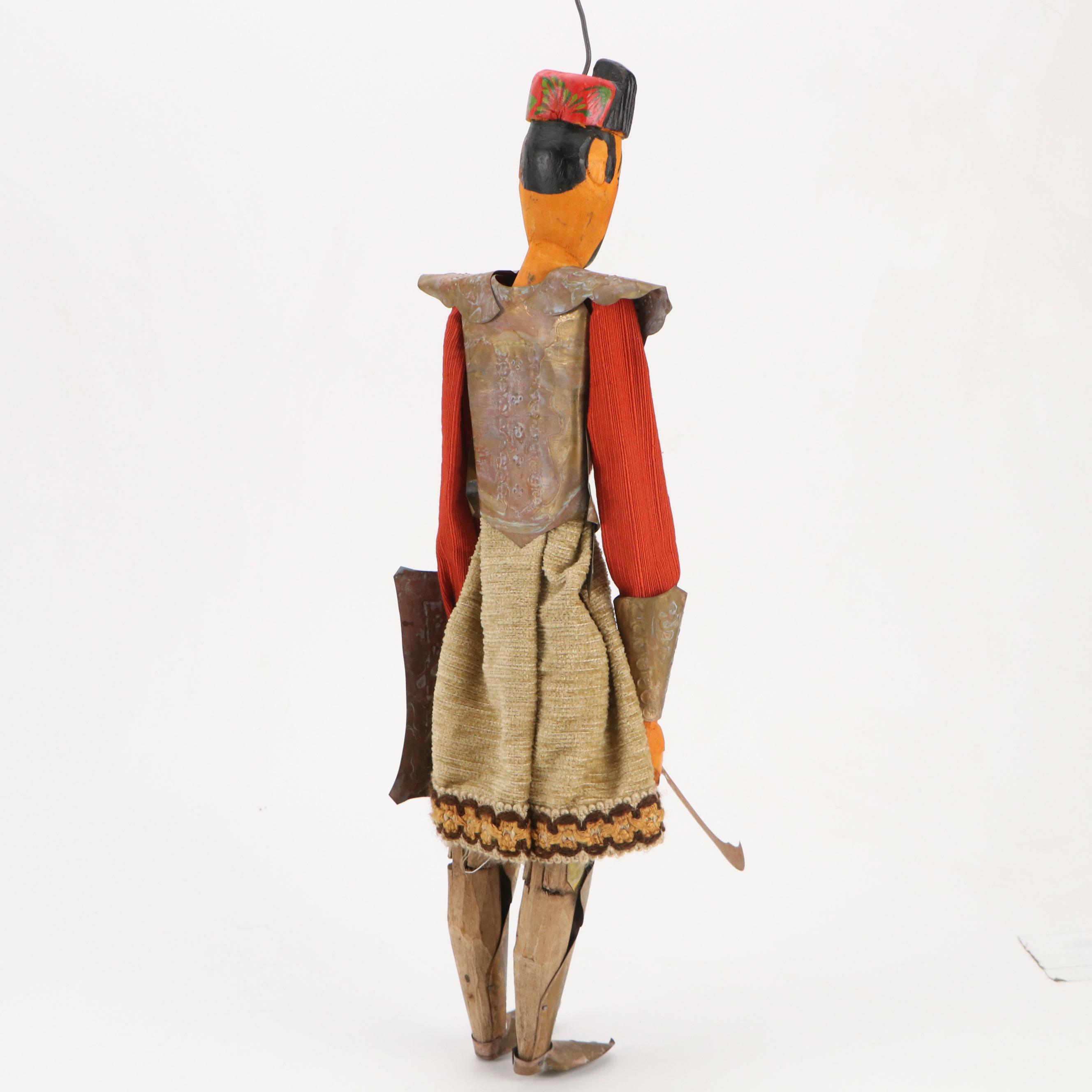 Tunisian Style Handcrafted Soma Janissary Marionette Puppet