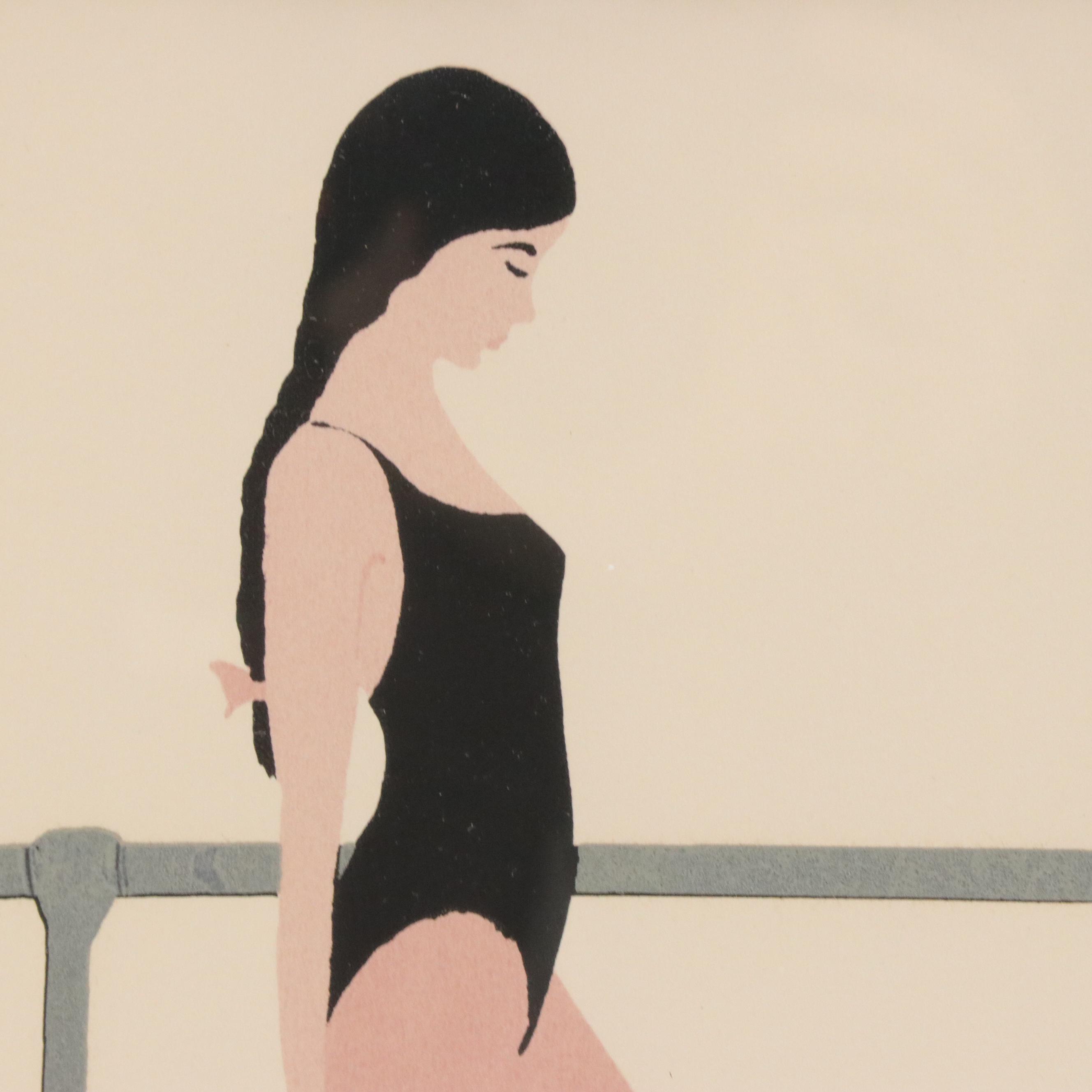 Lorraine Bajor Serigraph "Warming Up," 1981