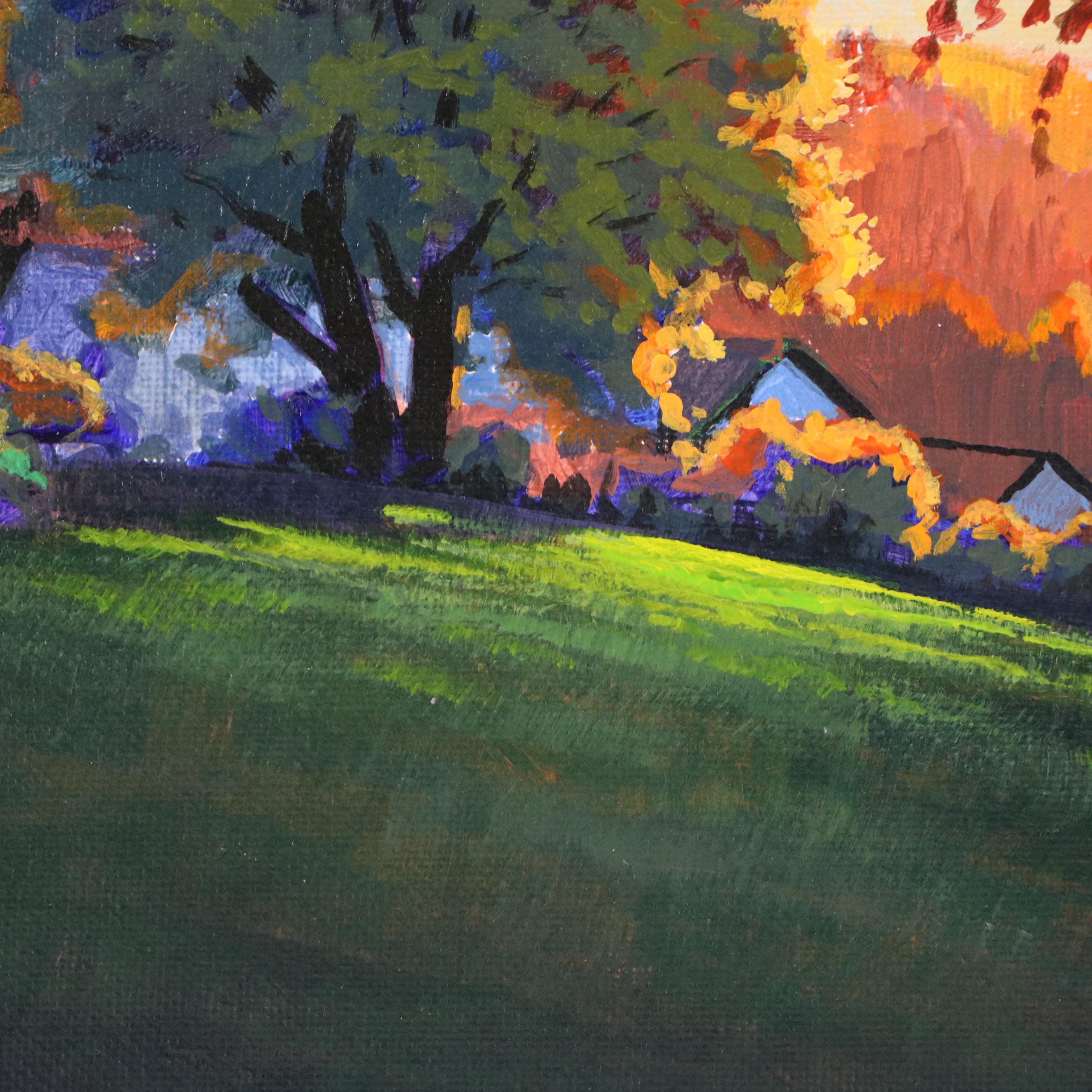 Doug "Bumo" Johnpeer Sunset Landscape Oil Painting, 2025