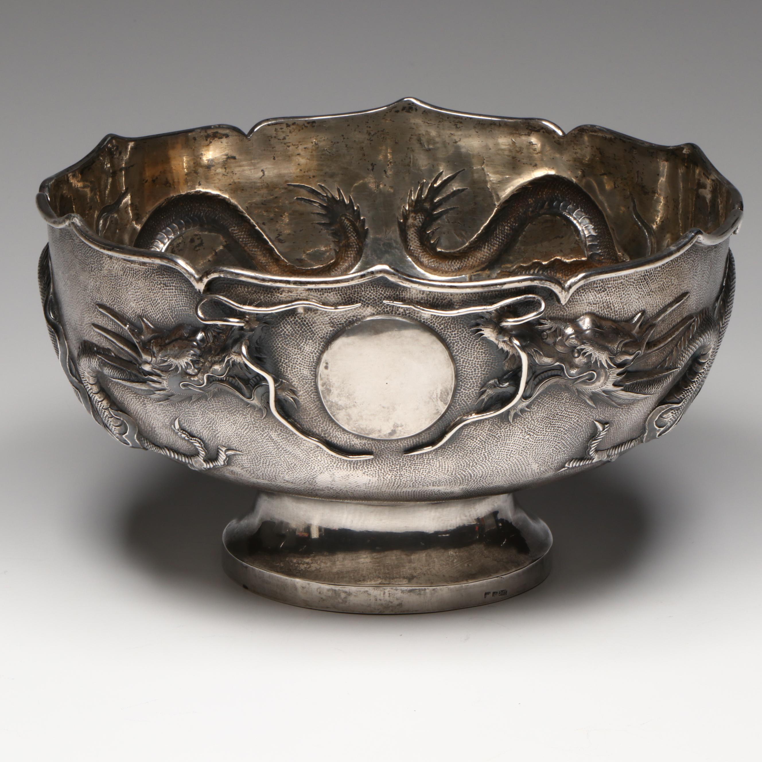 Chinese Export Silver Bowl, Early to Mid-20th Century