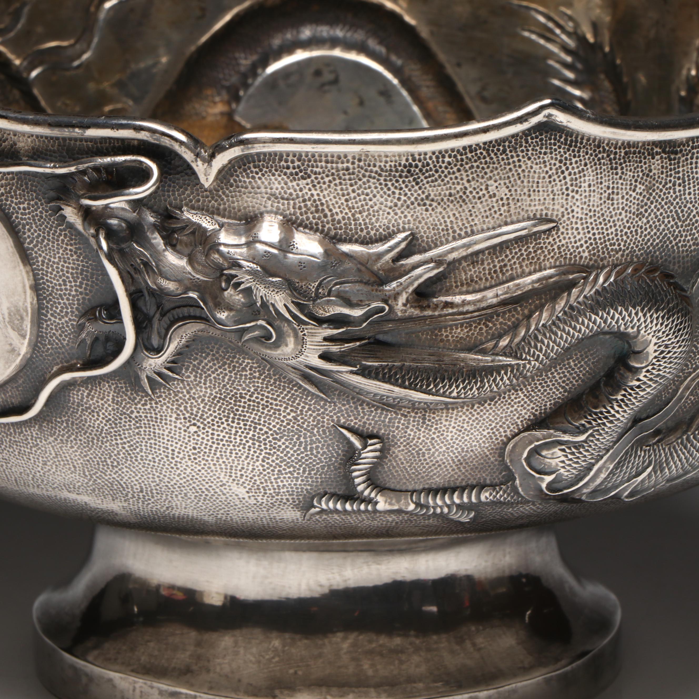 Chinese Export Silver Bowl, Early to Mid-20th Century