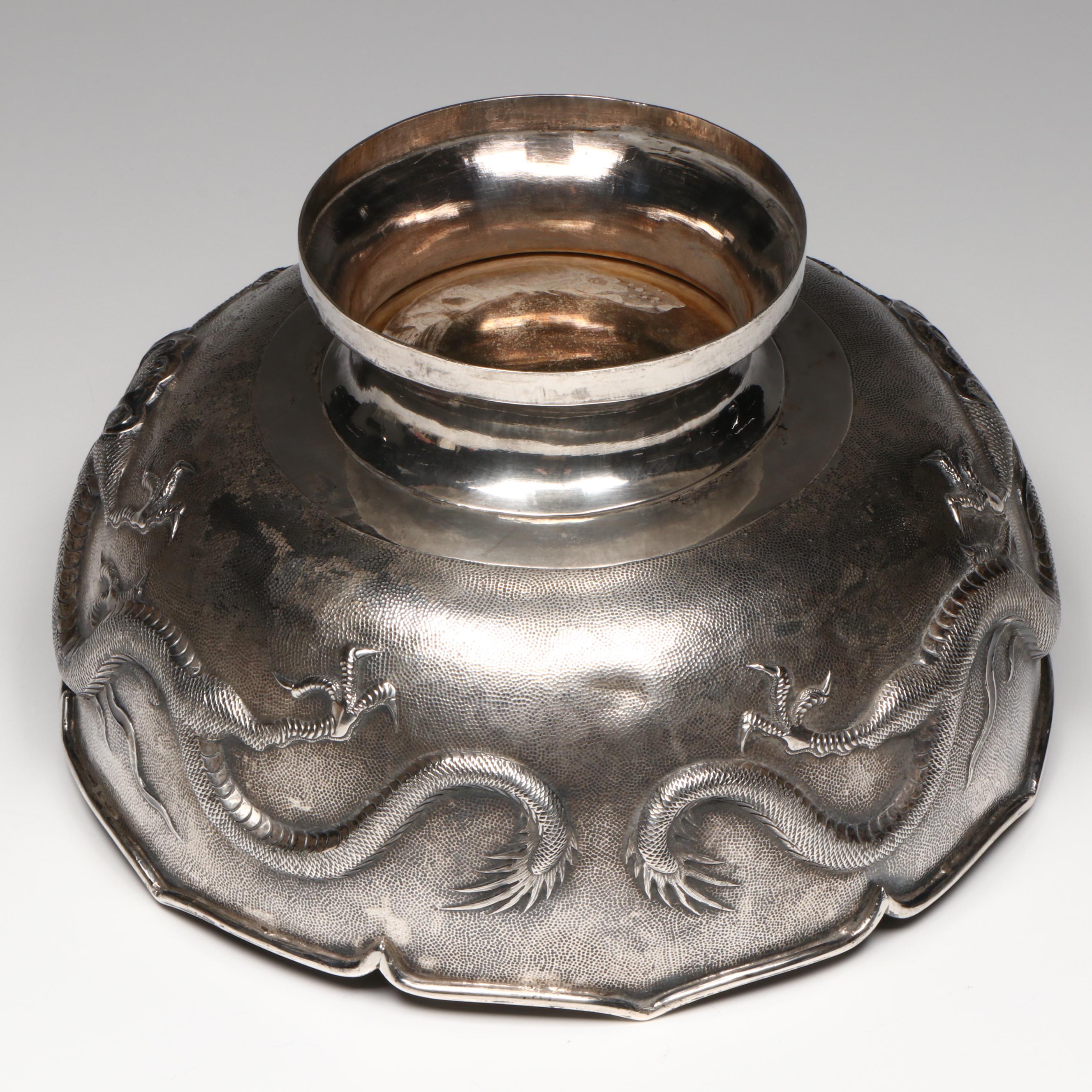 Chinese Export Silver Bowl, Early to Mid-20th Century
