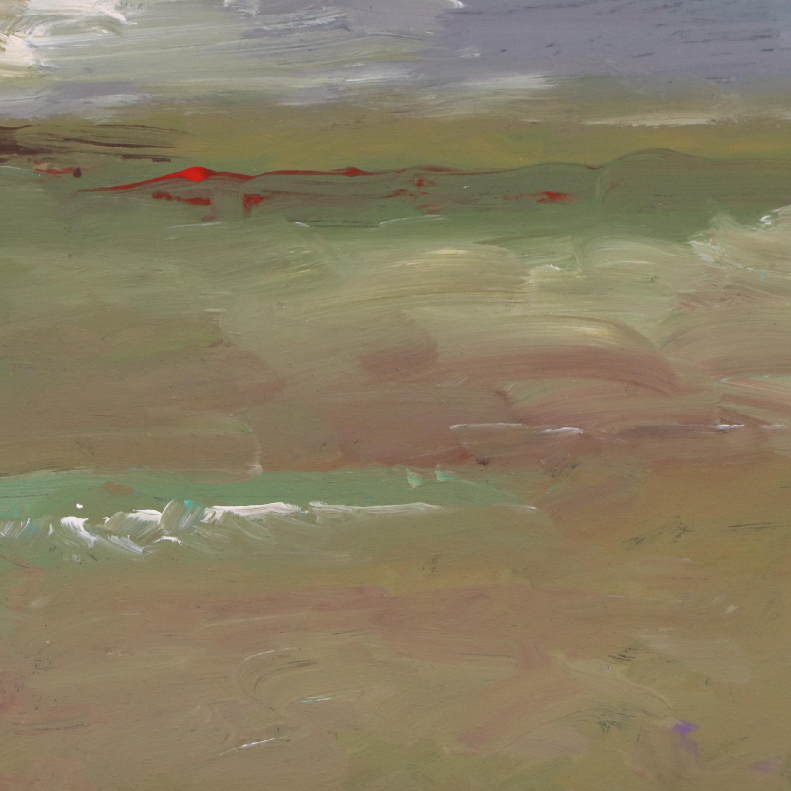 Robert Riddle Baker Seascape Acrylic Painting "Peril of the Sea," 2019