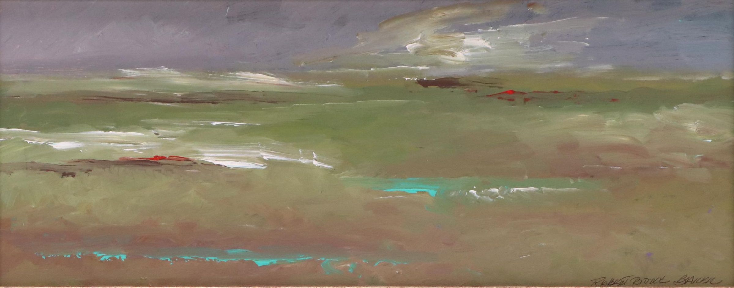 Robert Riddle Baker Seascape Acrylic Painting "Peril of the Sea," 2019