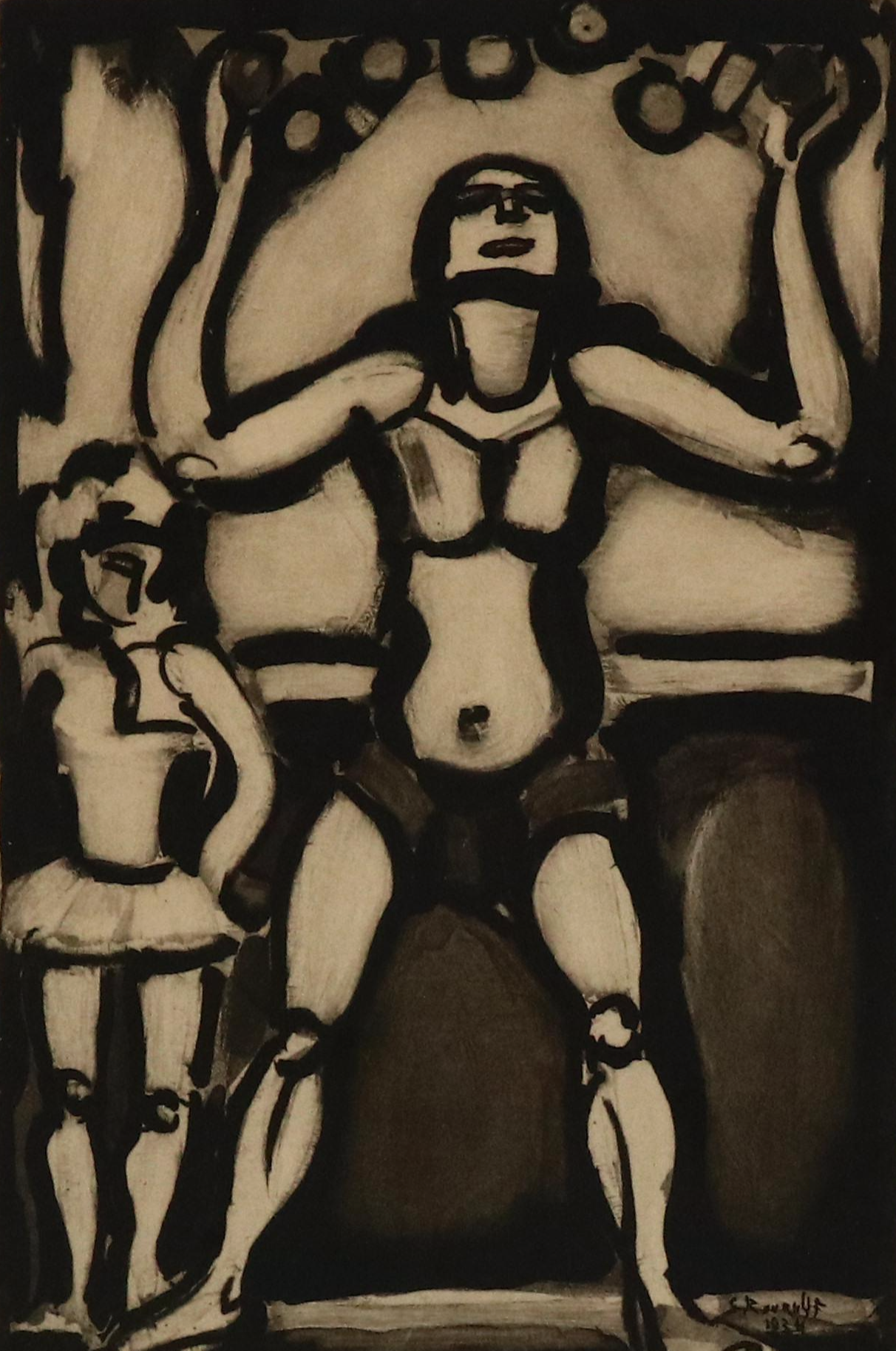 Georges Rouault Intaglio Work on Paper "Jongleur," Circa 1934