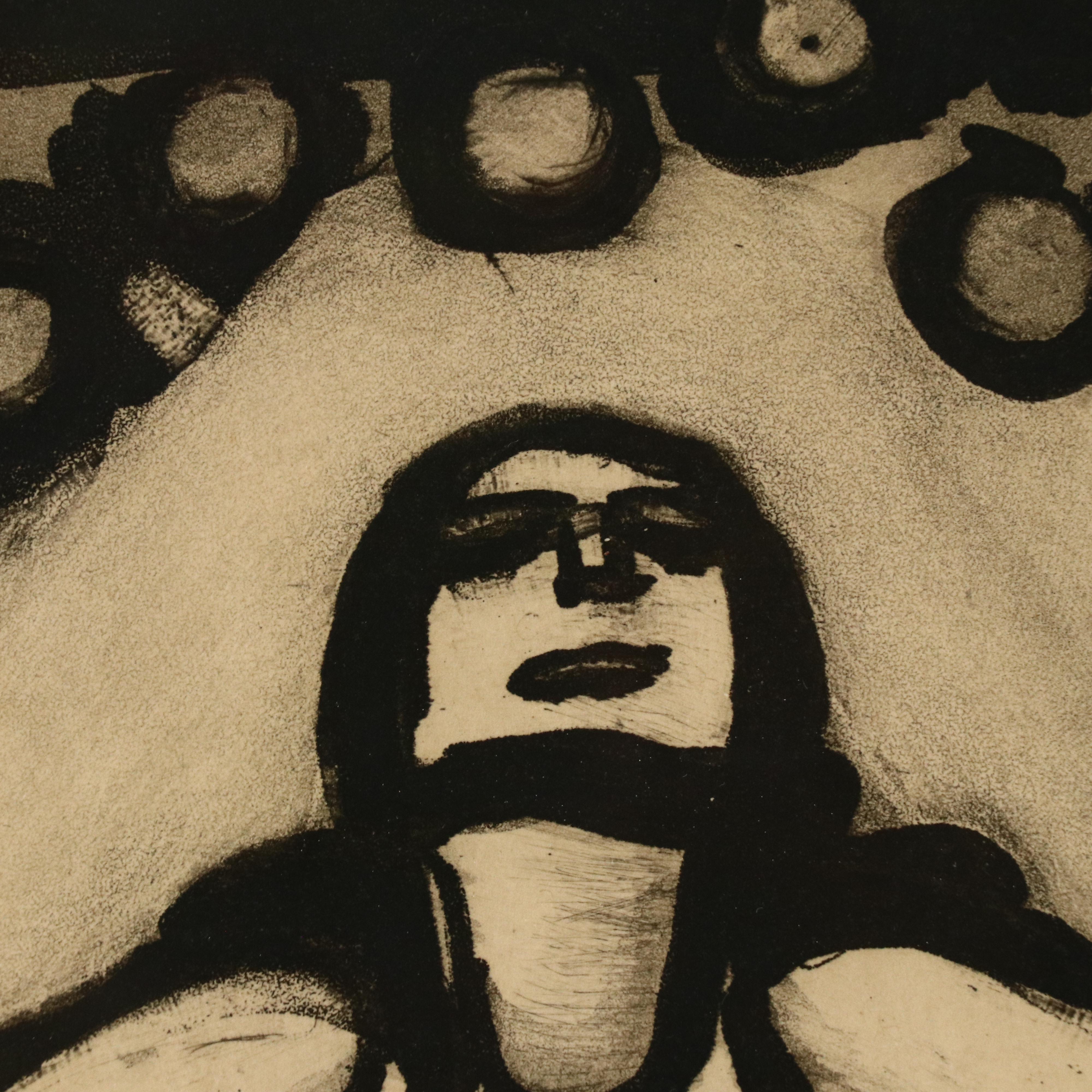 Georges Rouault Intaglio Work on Paper "Jongleur," Circa 1934