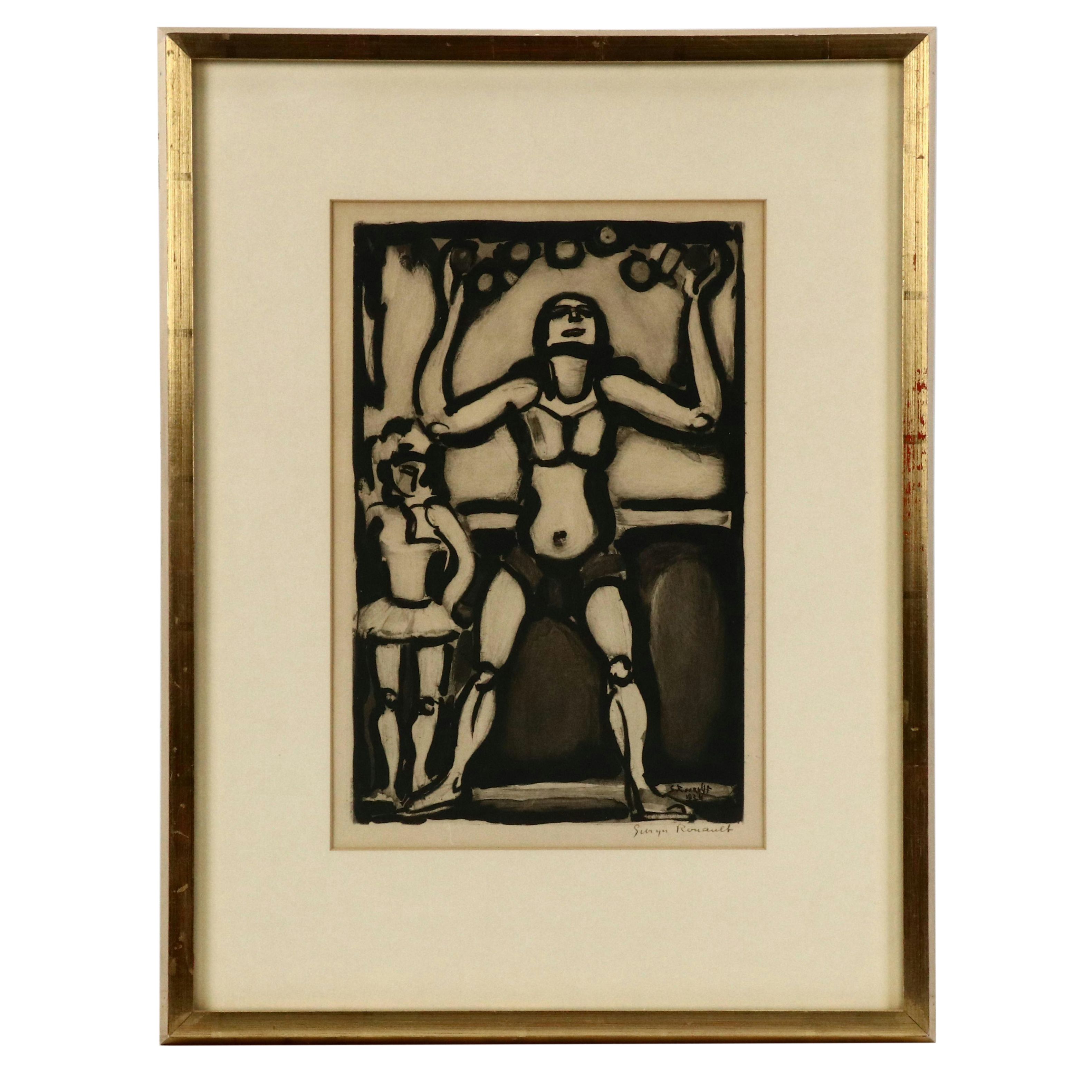 Georges Rouault Intaglio Work on Paper "Jongleur," Circa 1934