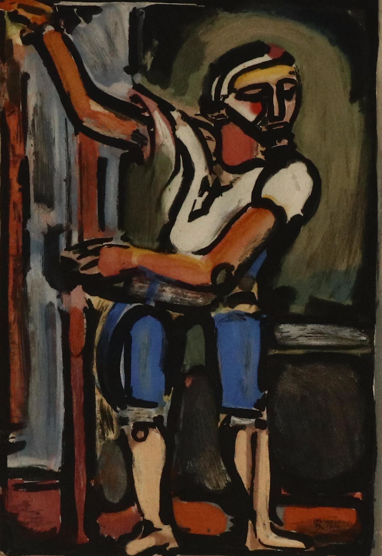 Georges Rouault Color Aquatint Etching "Judas," Circa 1936