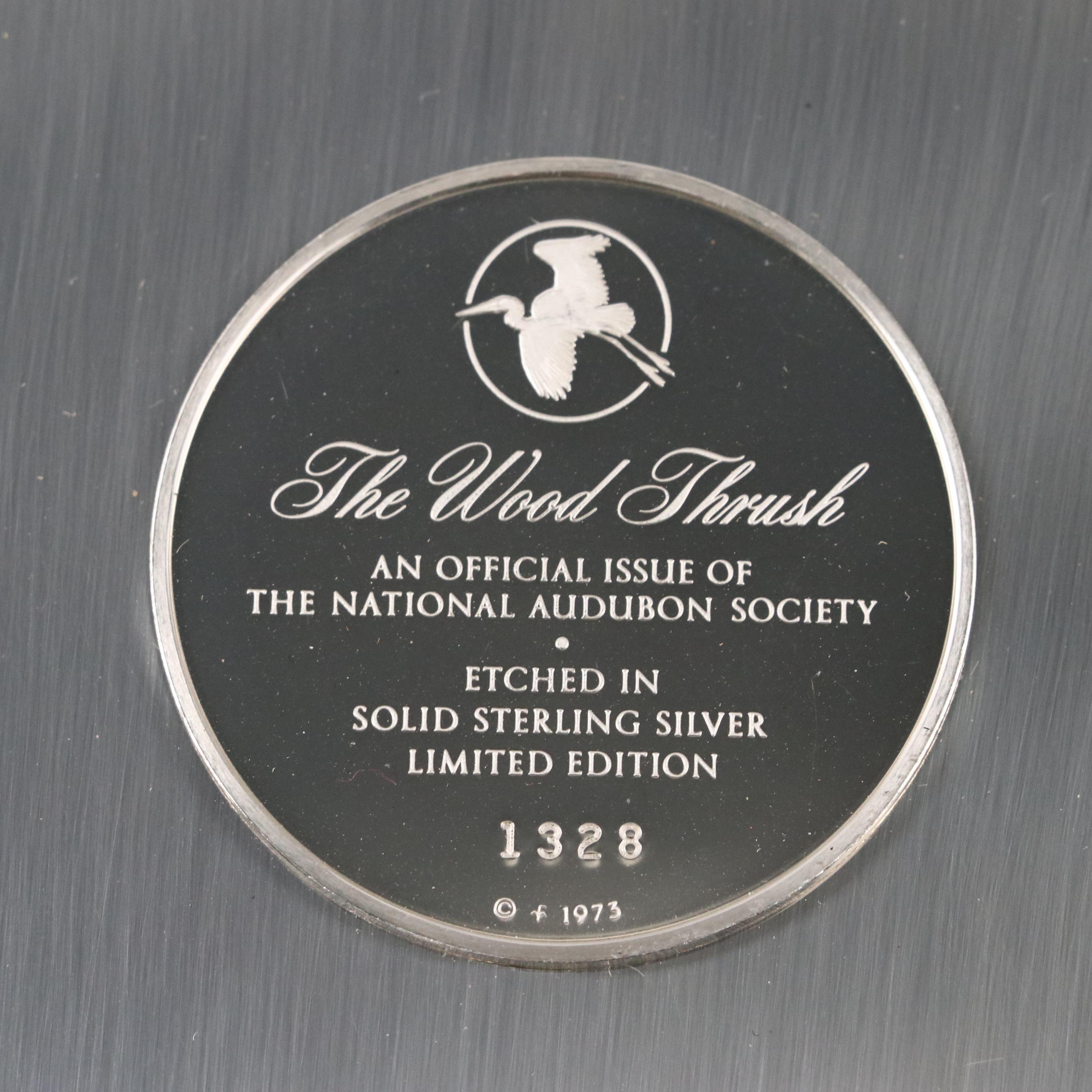 The National Audubon Society Limited Edition Sterling Silver Collector Plates