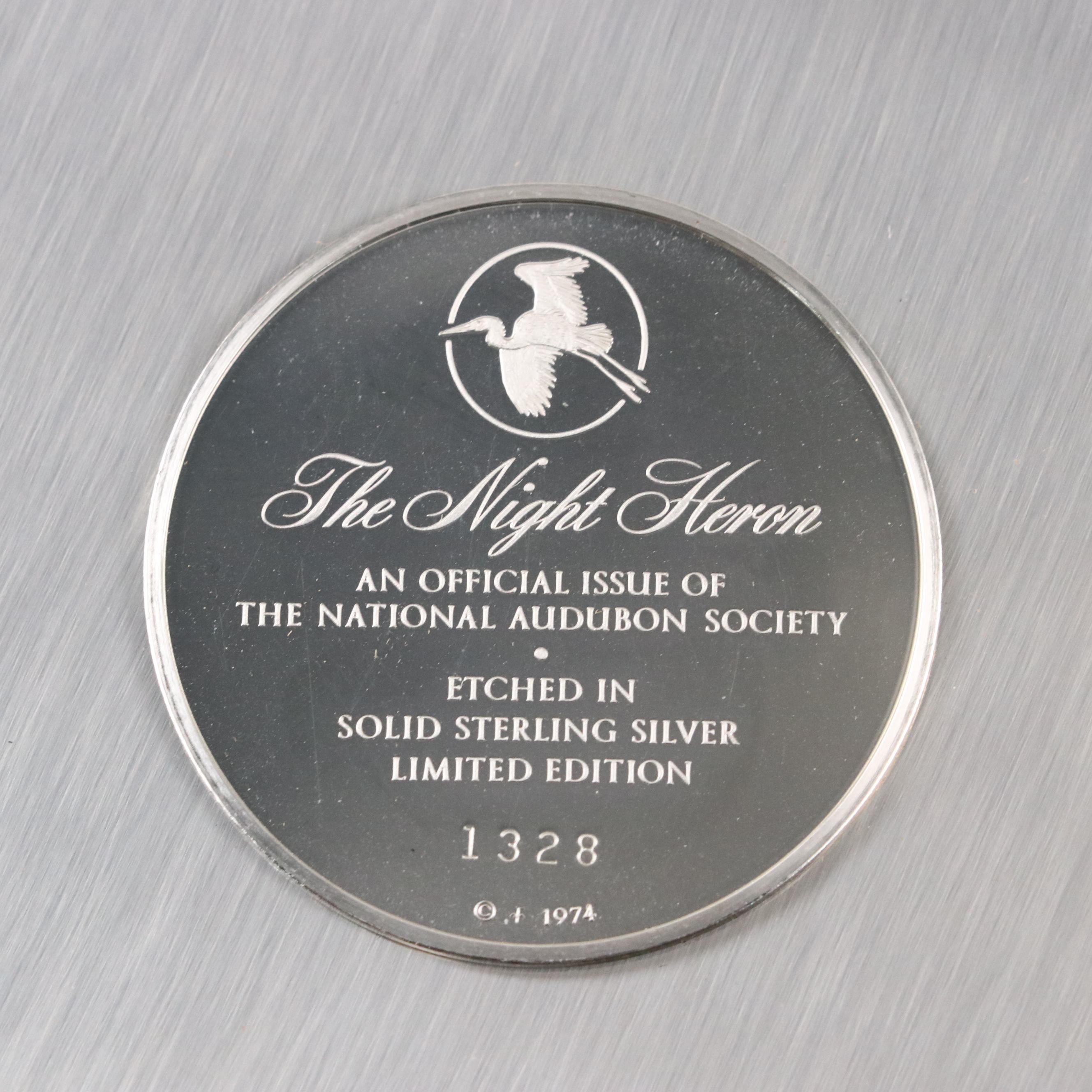 The National Audubon Society Limited Edition Sterling Silver Collector Plates