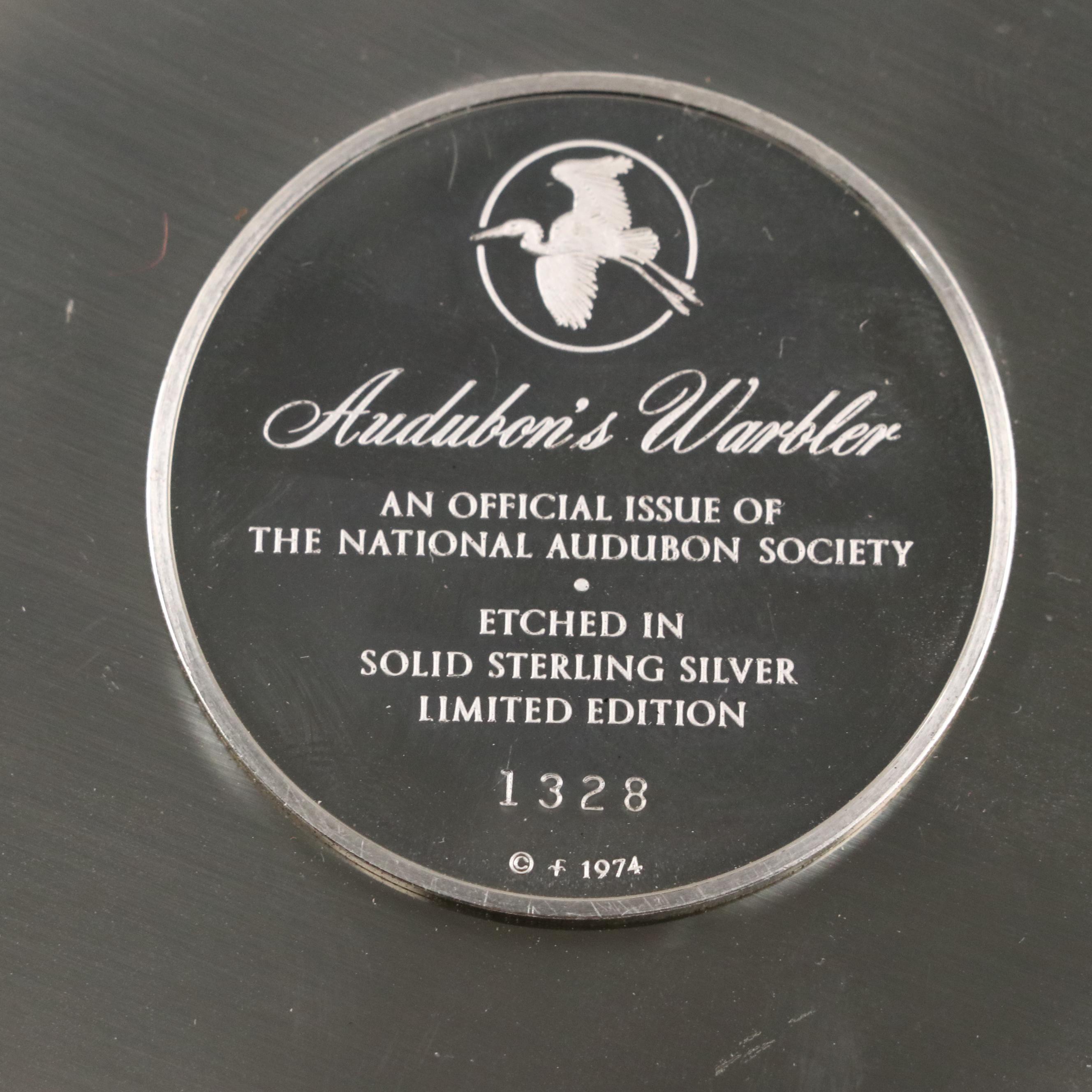 The National Audubon Society Limited Edition Sterling Silver Collector Plates