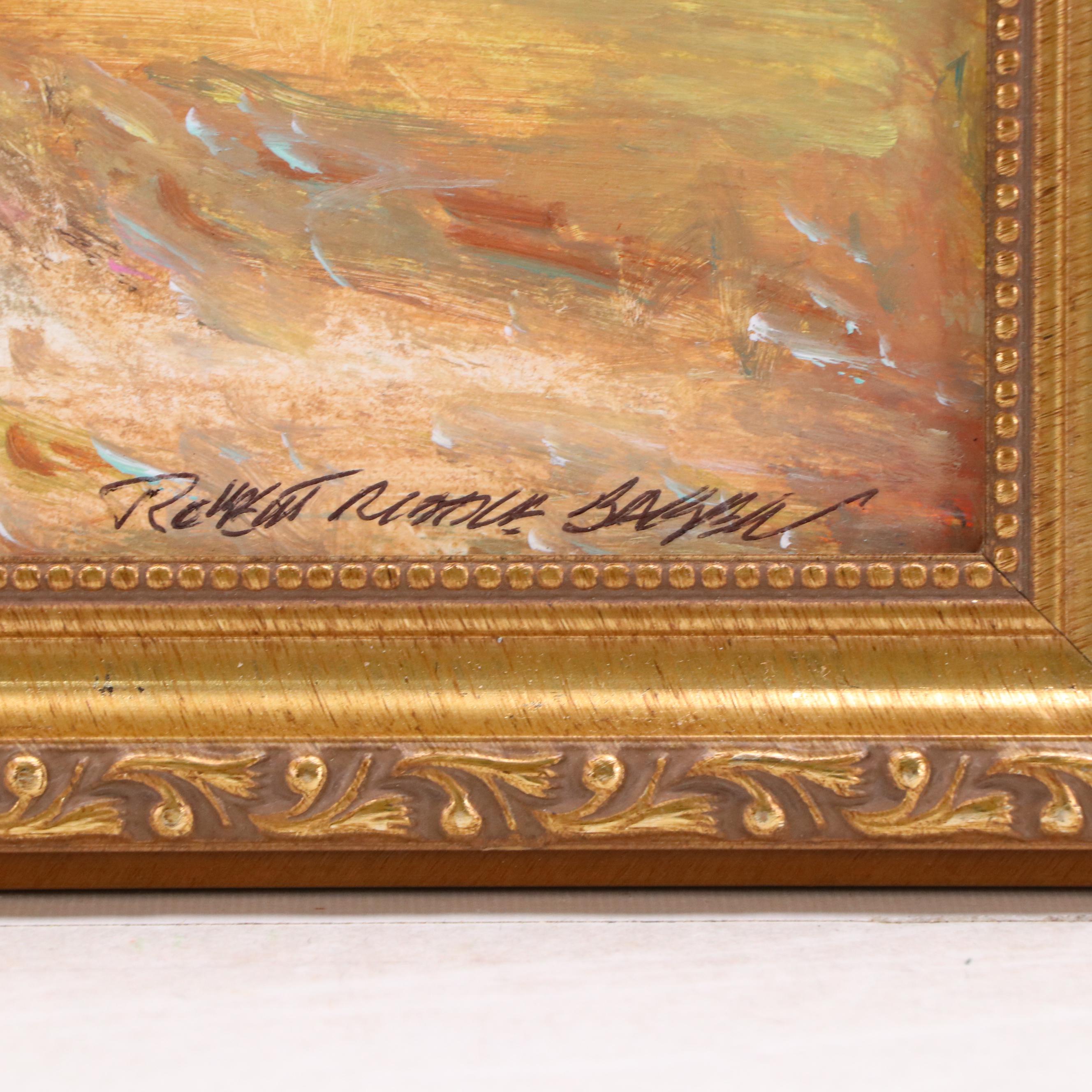 Robert Riddle-Baker Landscape Acrylic Painting "Dry Summer," 2024