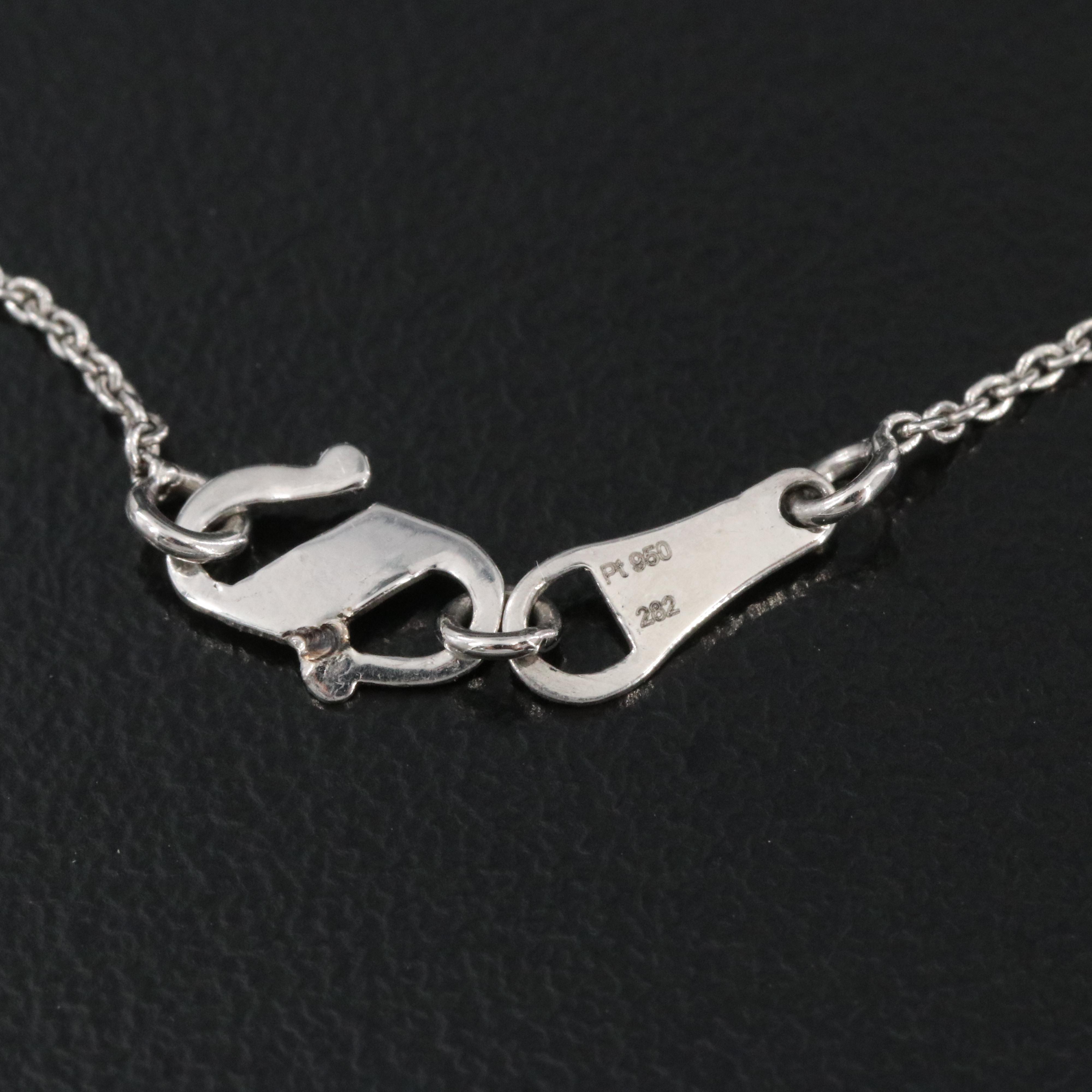 Platinum 5.58 CT Lab Grown Diamond Solitaire Necklace with IGI Report