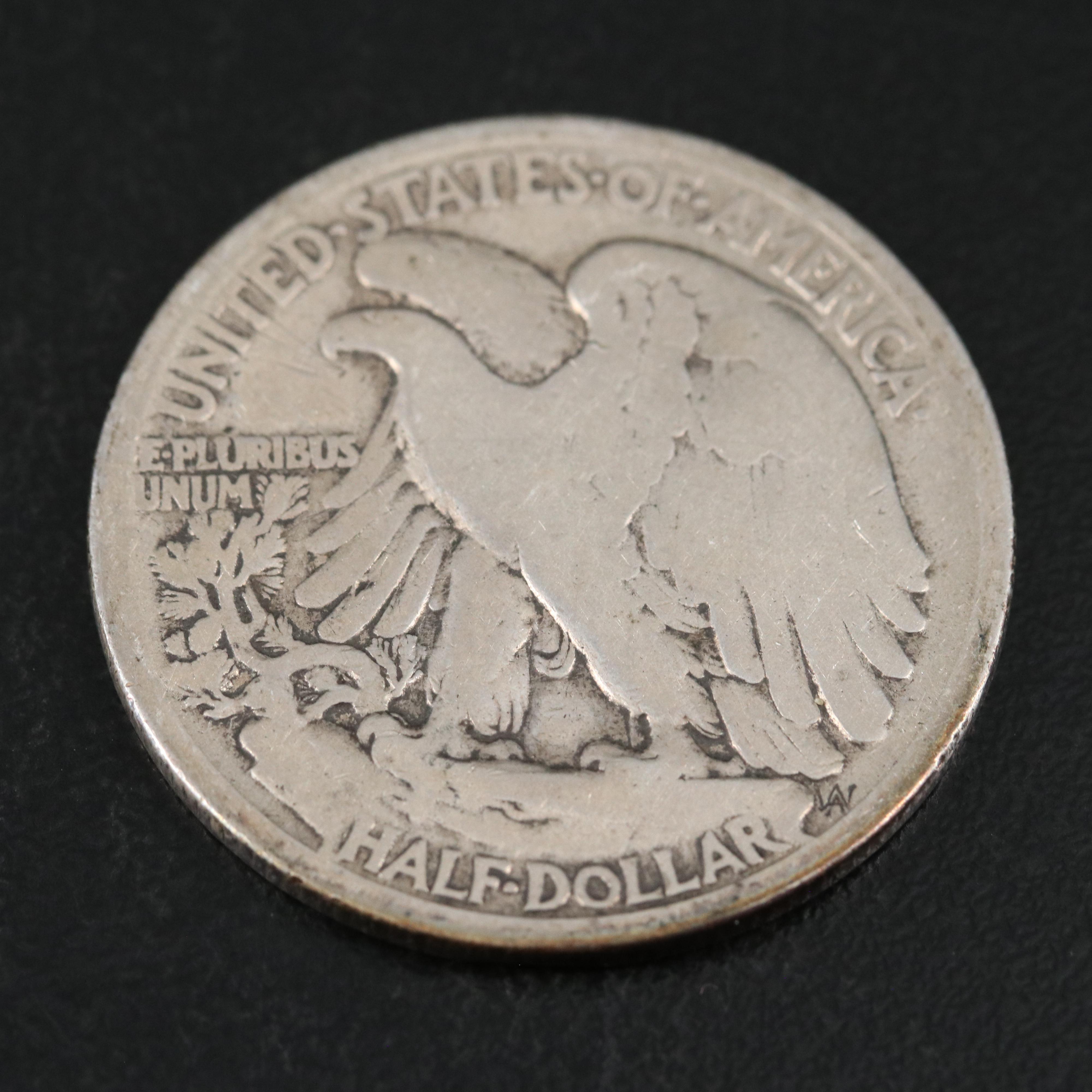 1916-S Walking Liberty Silver Half Dollar
