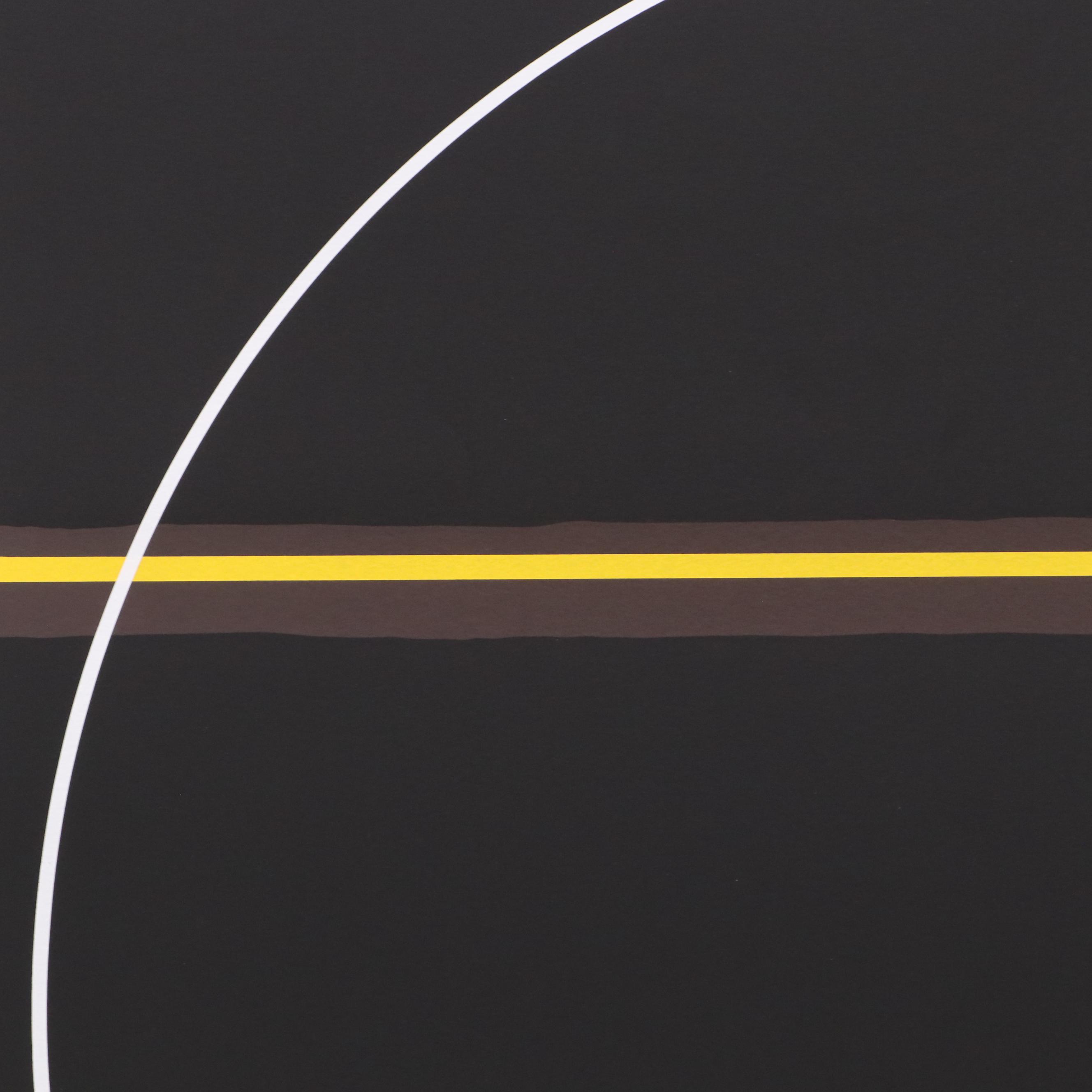 Thomas Whelan Benton Abstract Serigraph "Rainbow Mountain," 1981