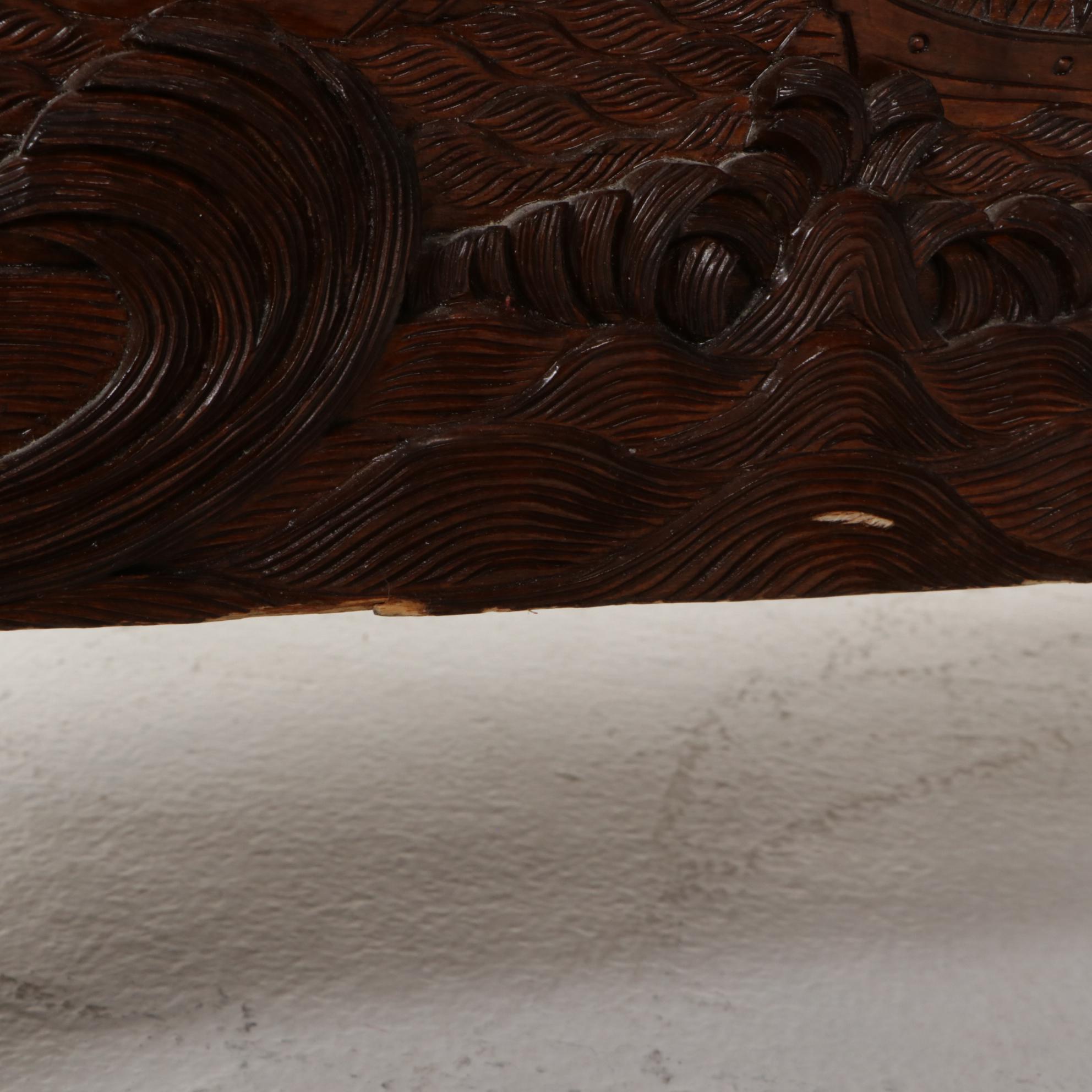 Southeast Asian Carved Hardwood Chest