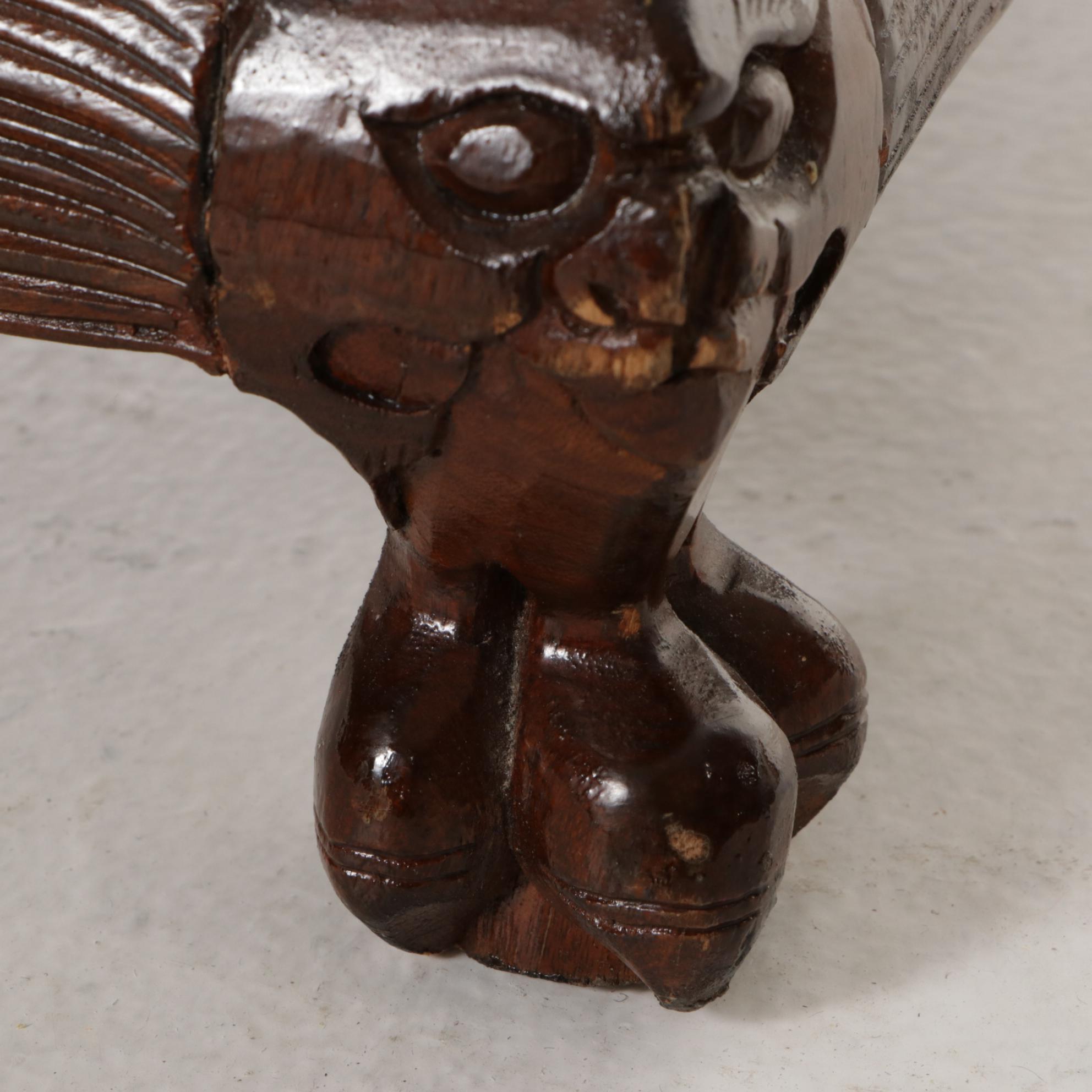 Southeast Asian Carved Hardwood Chest