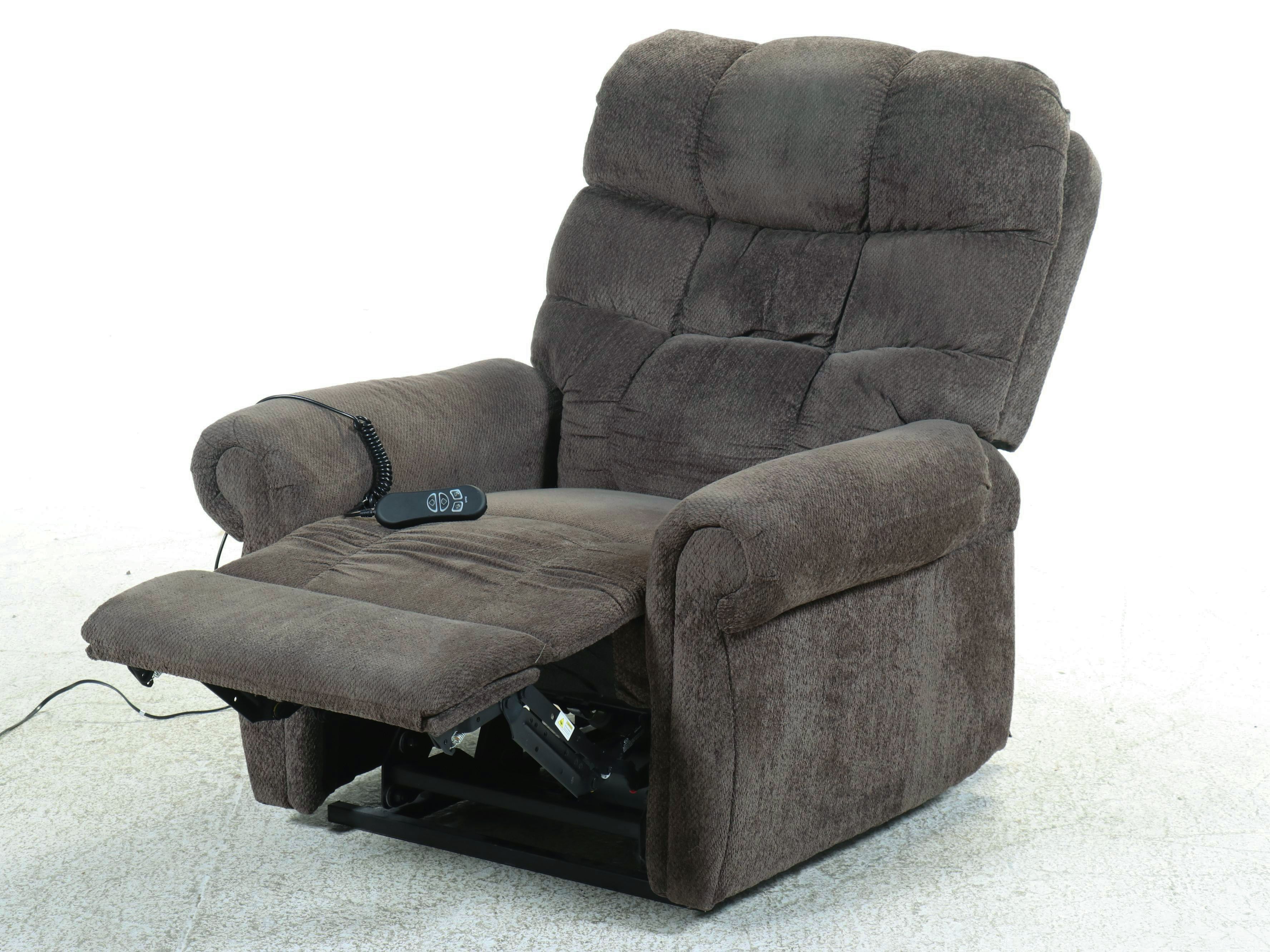 Overstuffed Upholstered Reclining Lift Chair