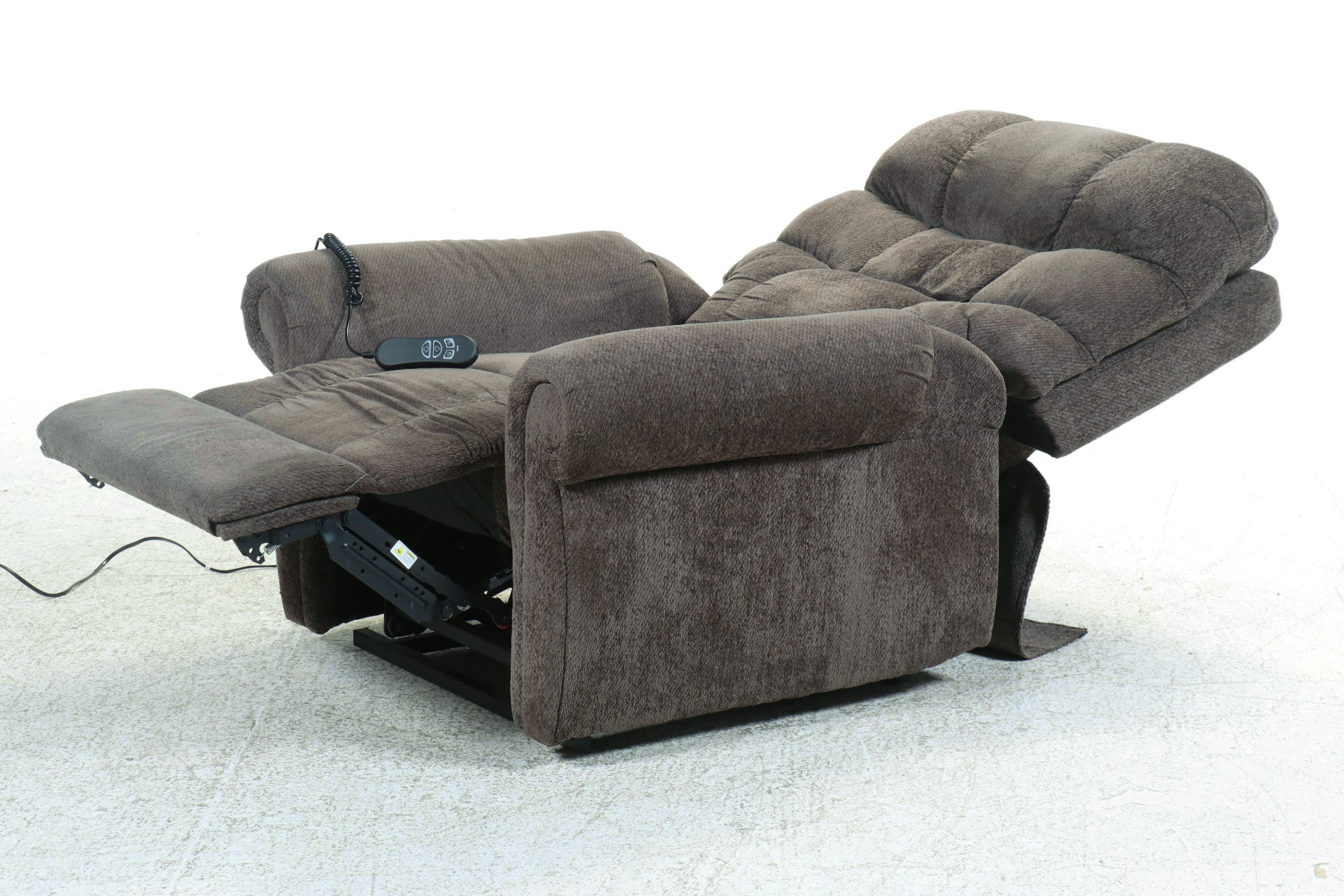 Overstuffed Upholstered Reclining Lift Chair
