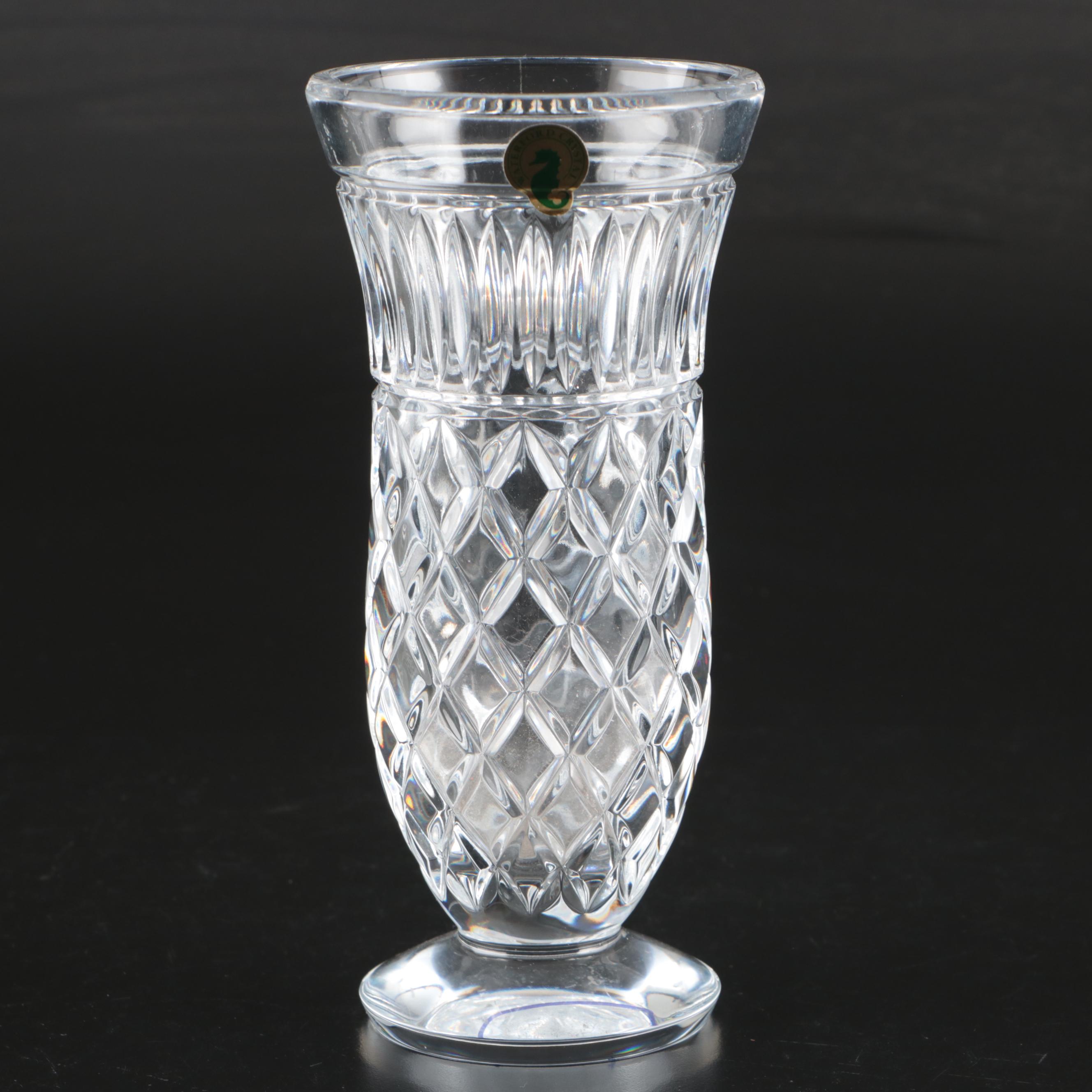 Waterford "Marlene" Crystal Vase with Bowls and Mustard Jar