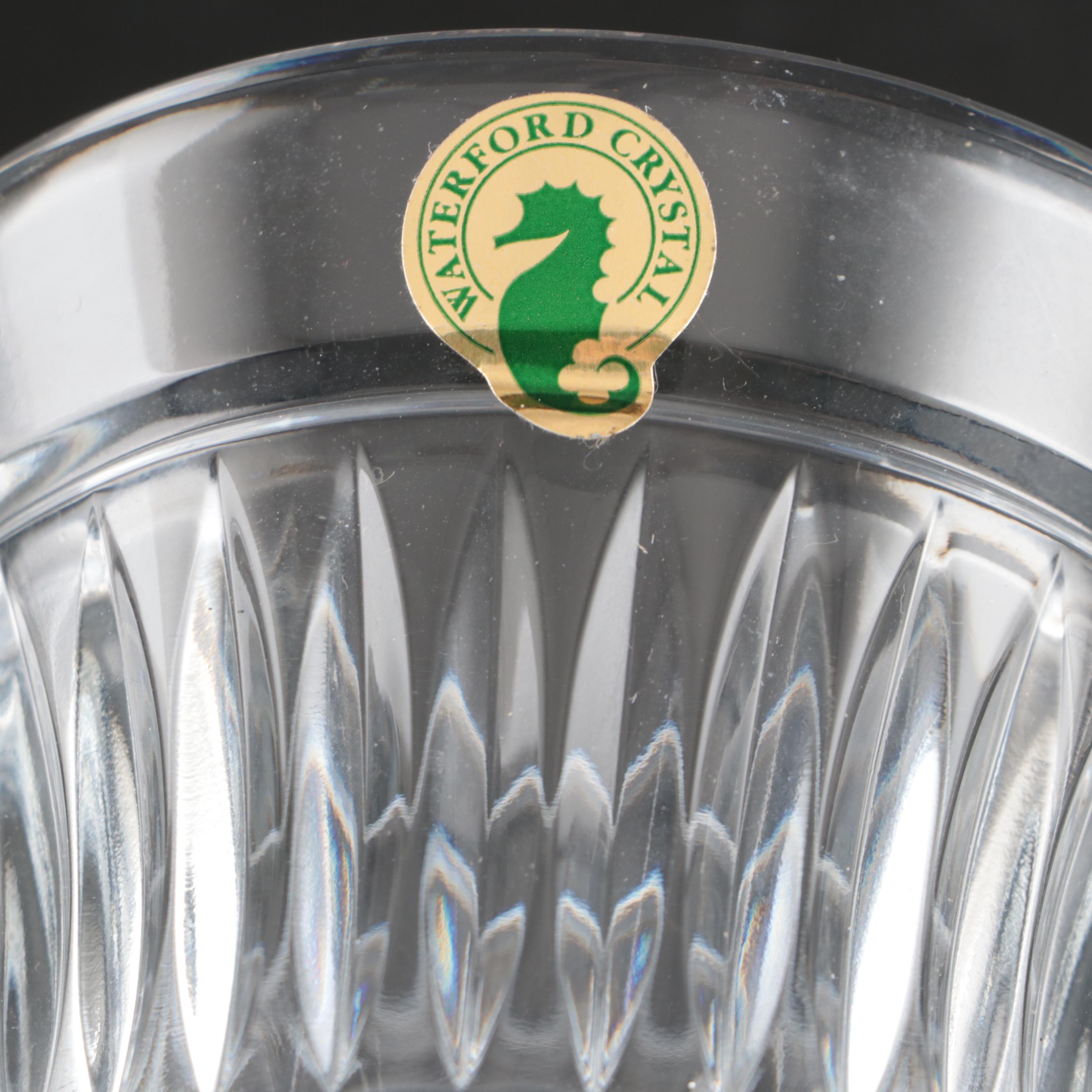 Waterford "Marlene" Crystal Vase with Bowls and Mustard Jar