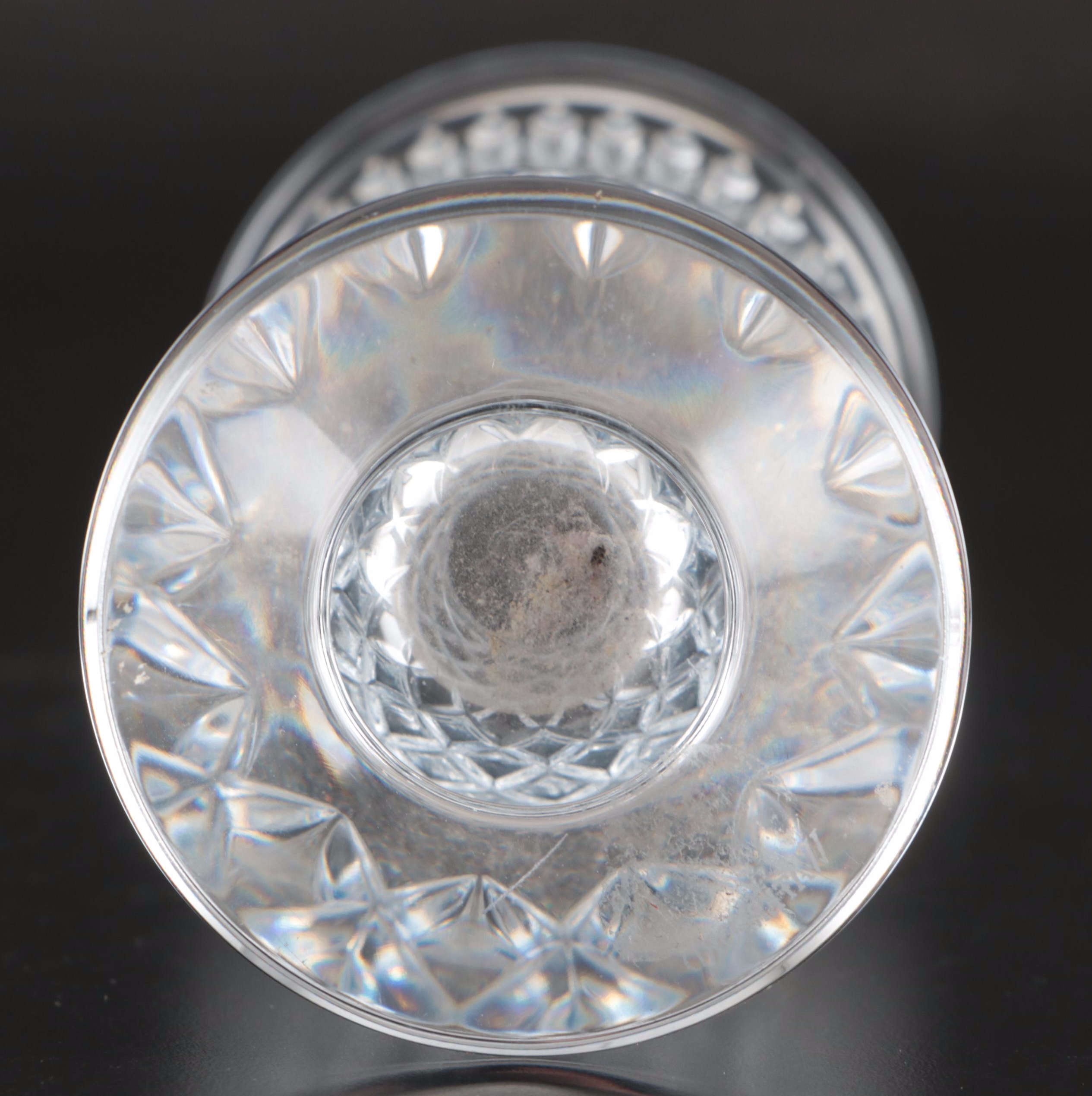 Waterford "Marlene" Crystal Vase with Bowls and Mustard Jar