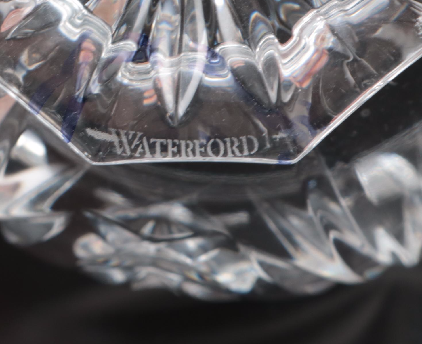 Waterford "Marlene" Crystal Vase with Bowls and Mustard Jar