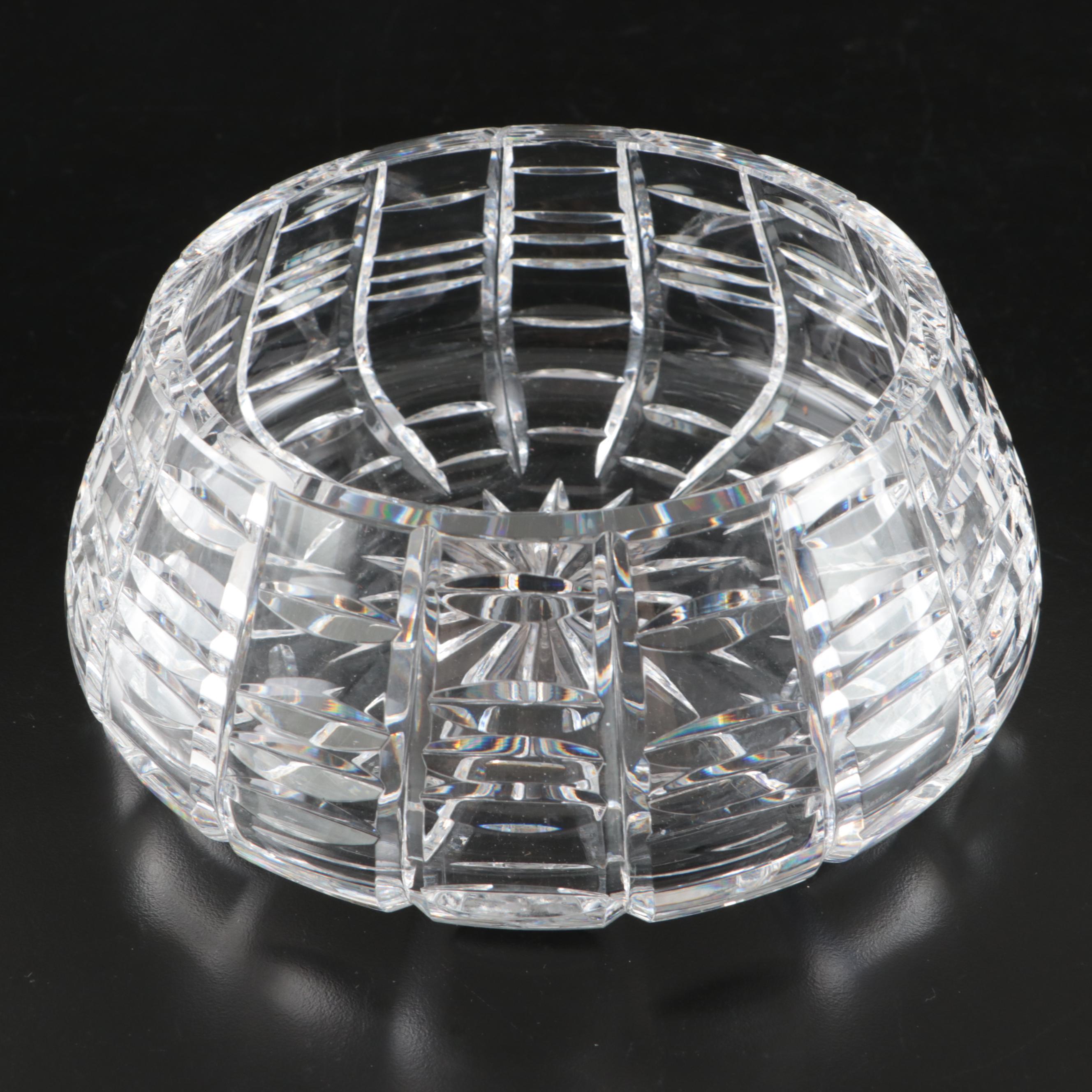 Waterford "Marlene" Crystal Vase with Bowls and Mustard Jar
