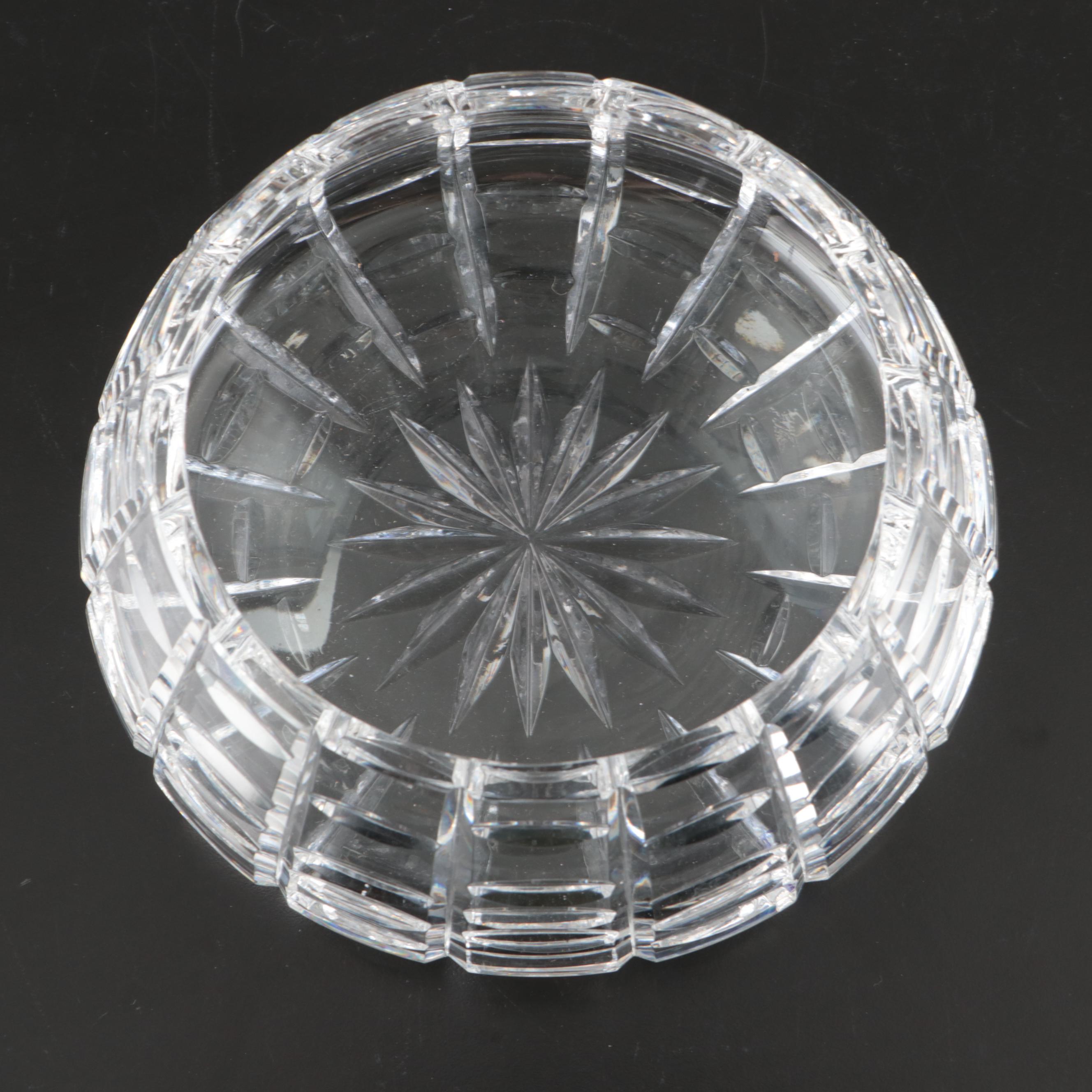 Waterford "Marlene" Crystal Vase with Bowls and Mustard Jar