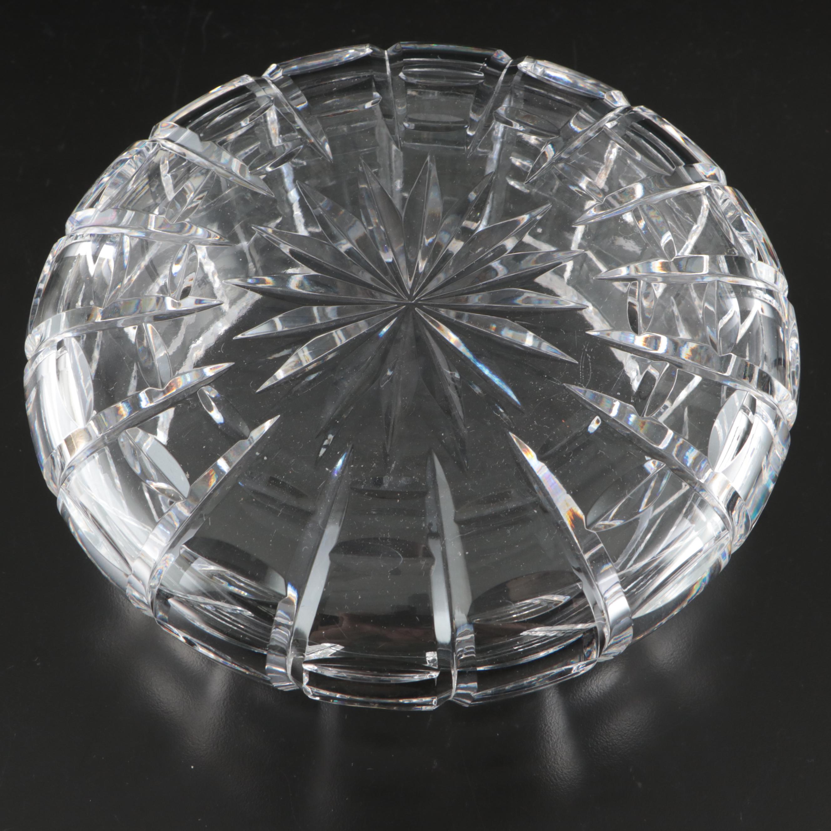 Waterford "Marlene" Crystal Vase with Bowls and Mustard Jar
