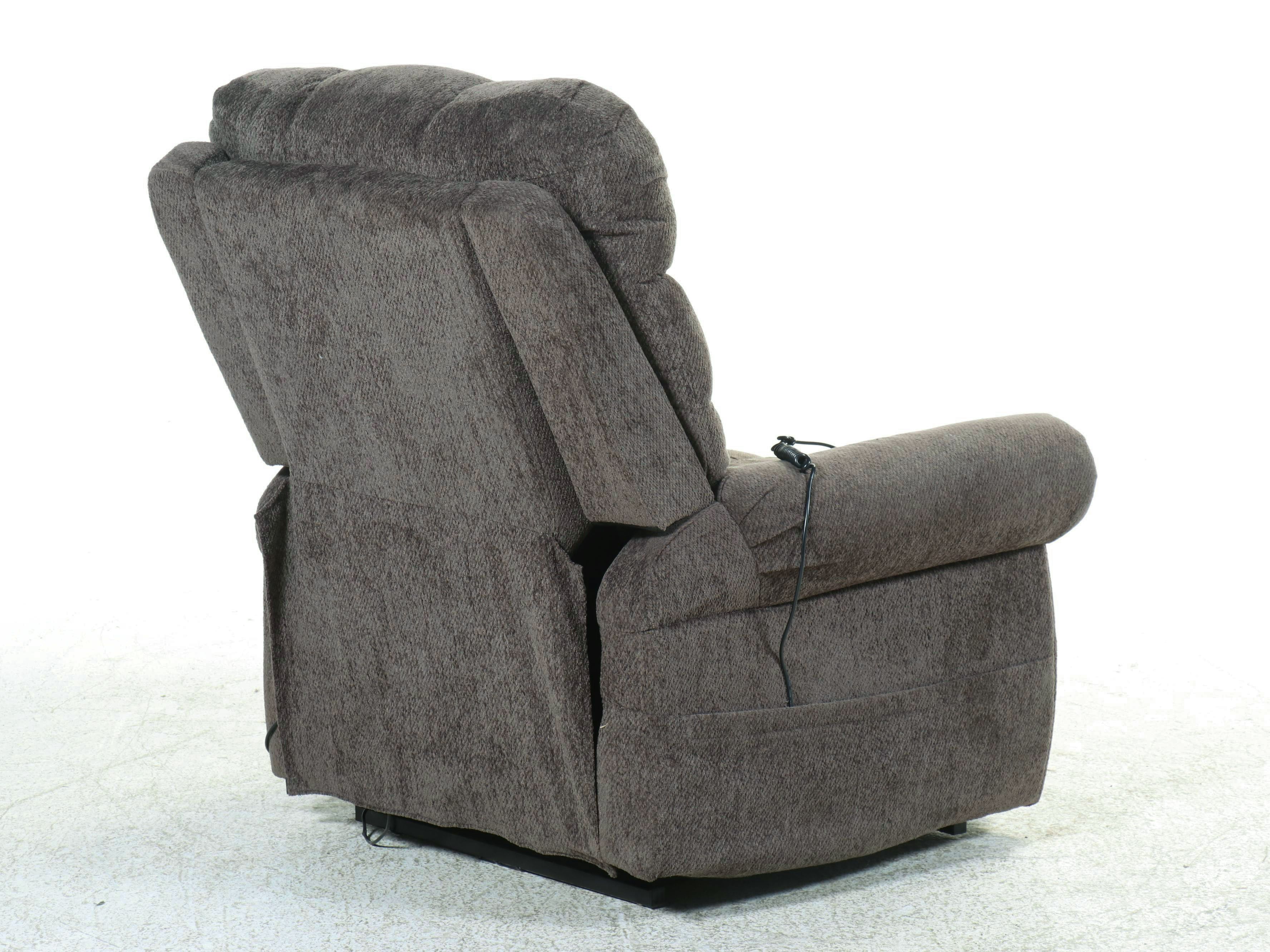 Overstuffed Upholstered Reclining Lift Chair