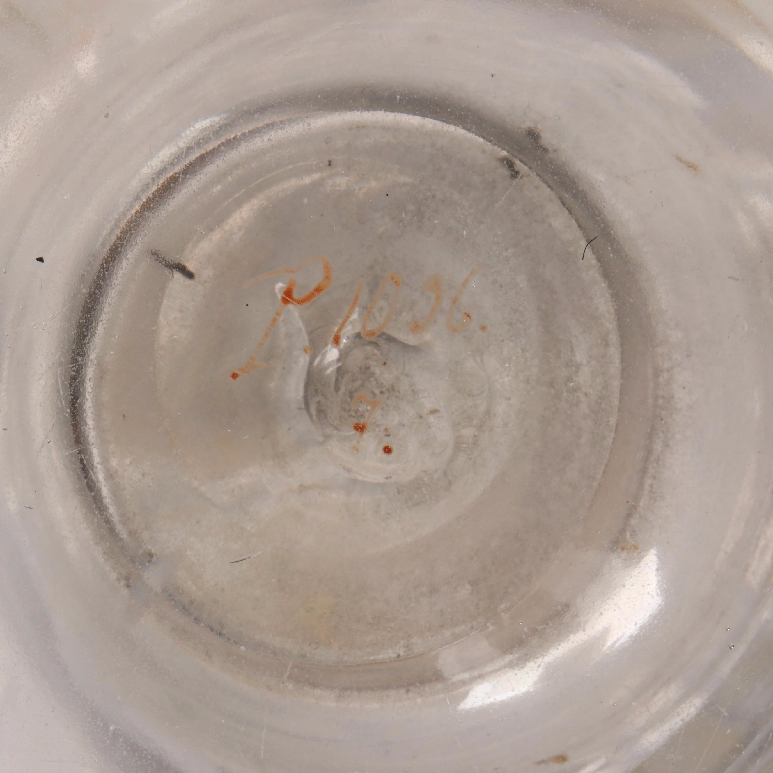 Moser Style Gilt Painted Glass Vase with Rococo Style Sessions Vanity Clock