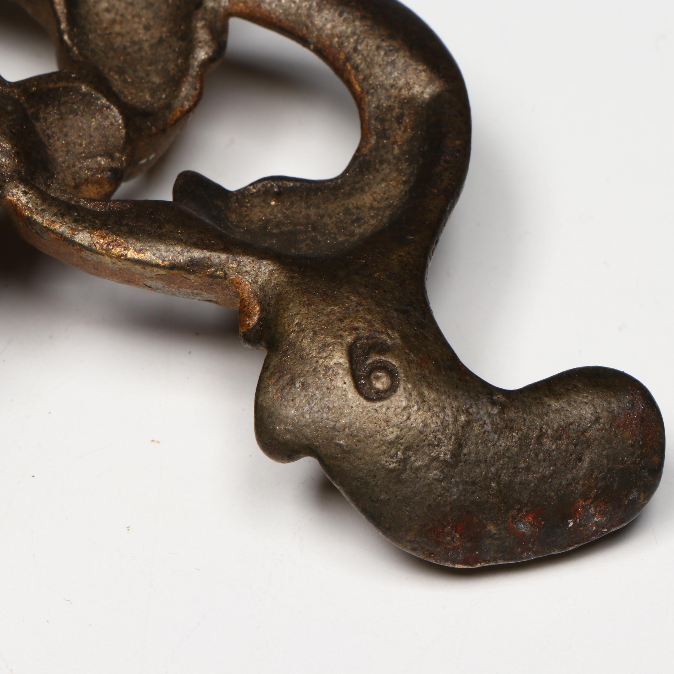 Moser Style Gilt Painted Glass Vase with Rococo Style Sessions Vanity Clock