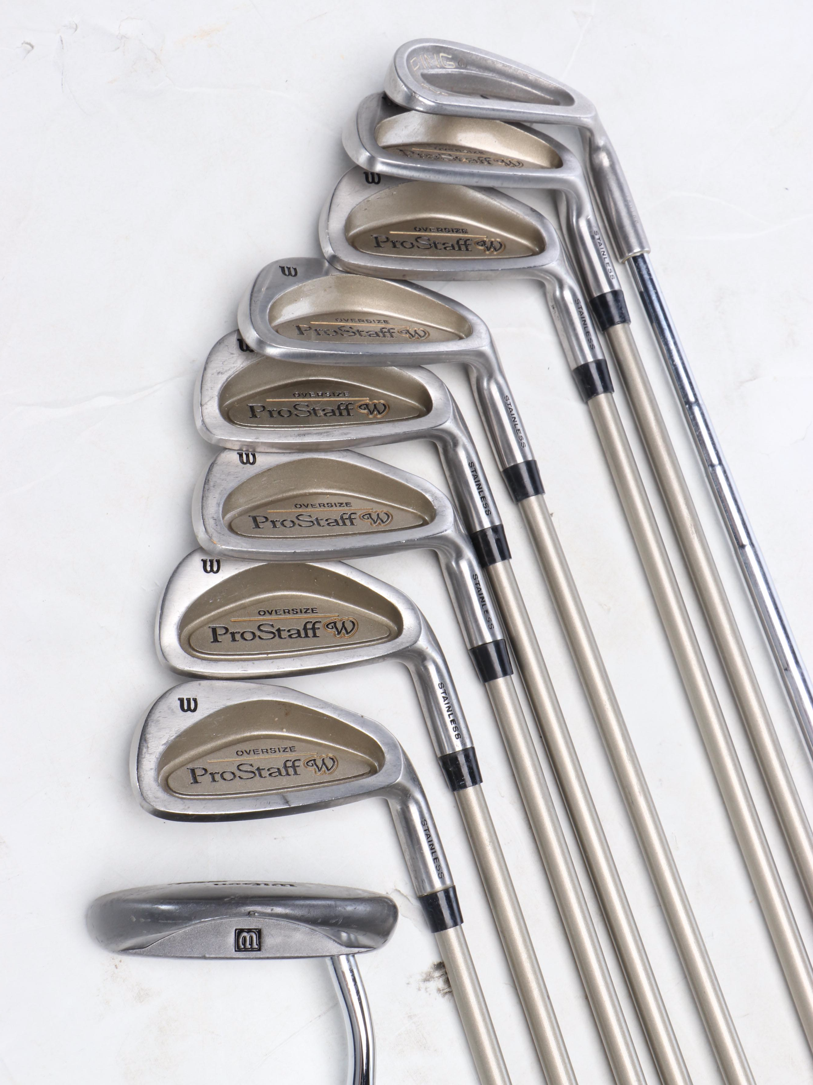 Wilson ProStaff Golf Club Set with Callaway Golf Bag