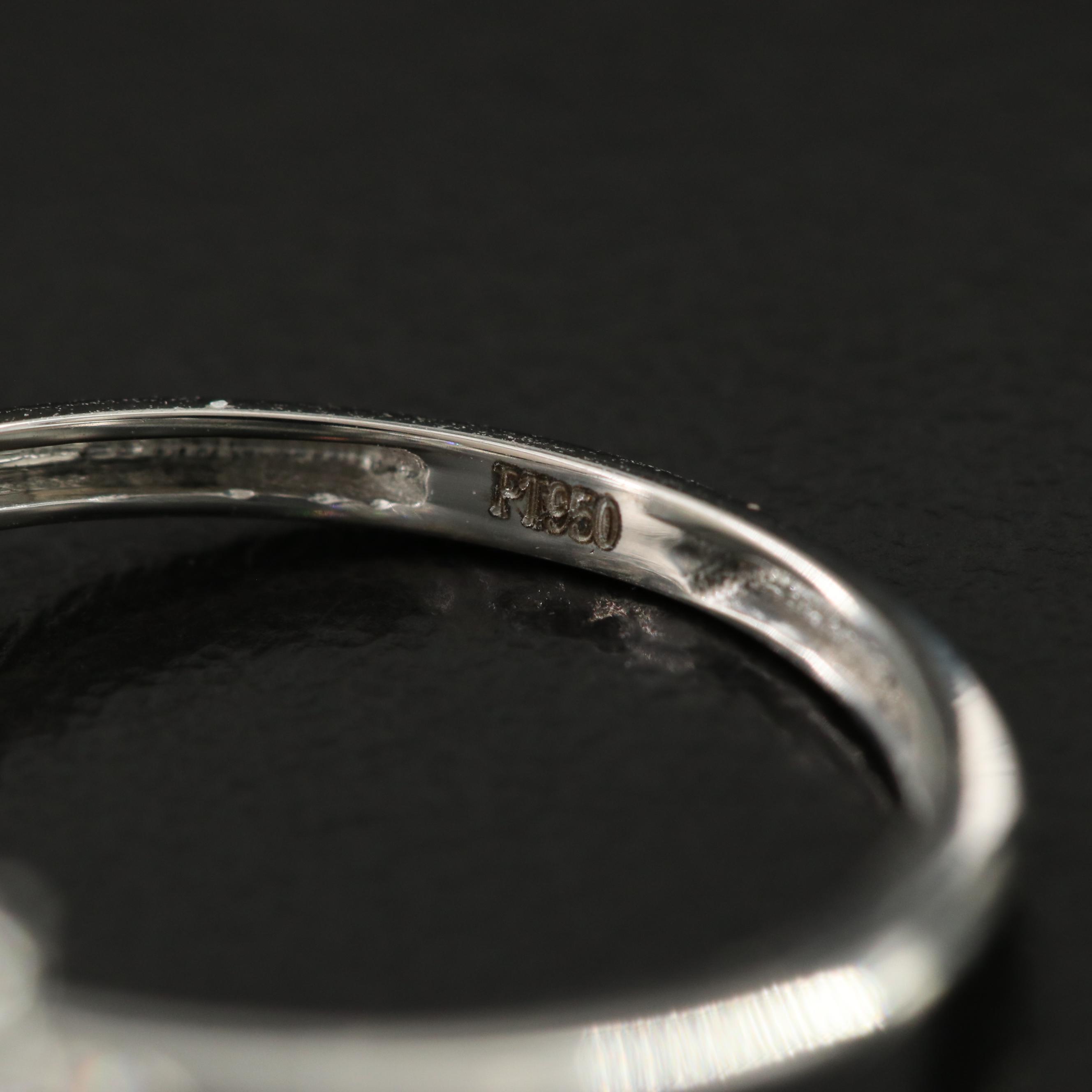 Platinum 4.07 CT Lab Grown Diamond Solitaire Ring with IGI Report